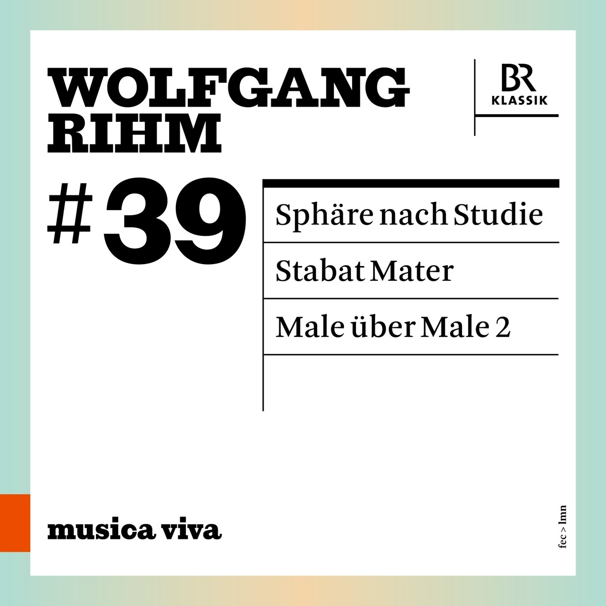 Afbeelding van Christian Gerhaher, Tabea Zimmermann, Jörg Widmann - Rihm: Sphäre Nach Studie | Stabat Mater | Male Über Male 2