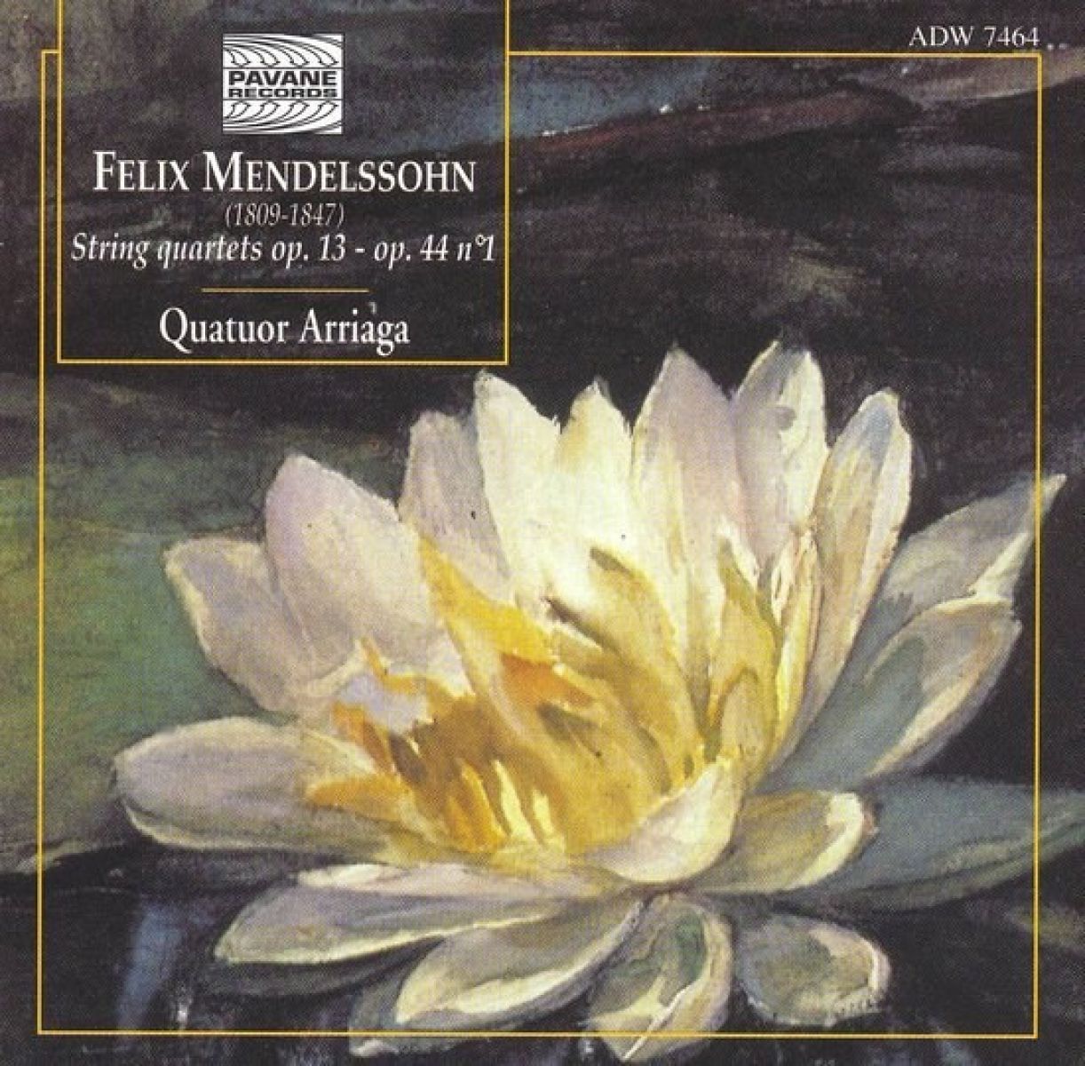 Afbeelding van Quatuor Arriaga - Mendelssohn: String Quartets Op 13 - Op 44