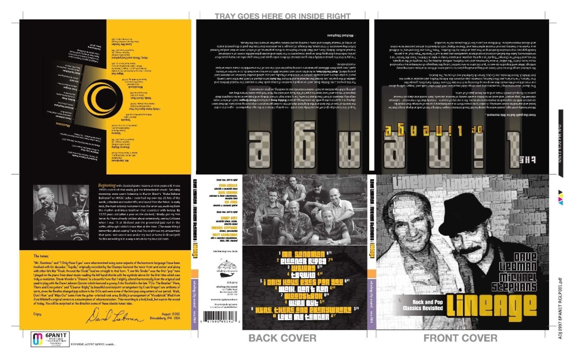 Afbeelding van Dave Liebman & Michael Stephans - Lineage Rock And Pop Classics Revisited