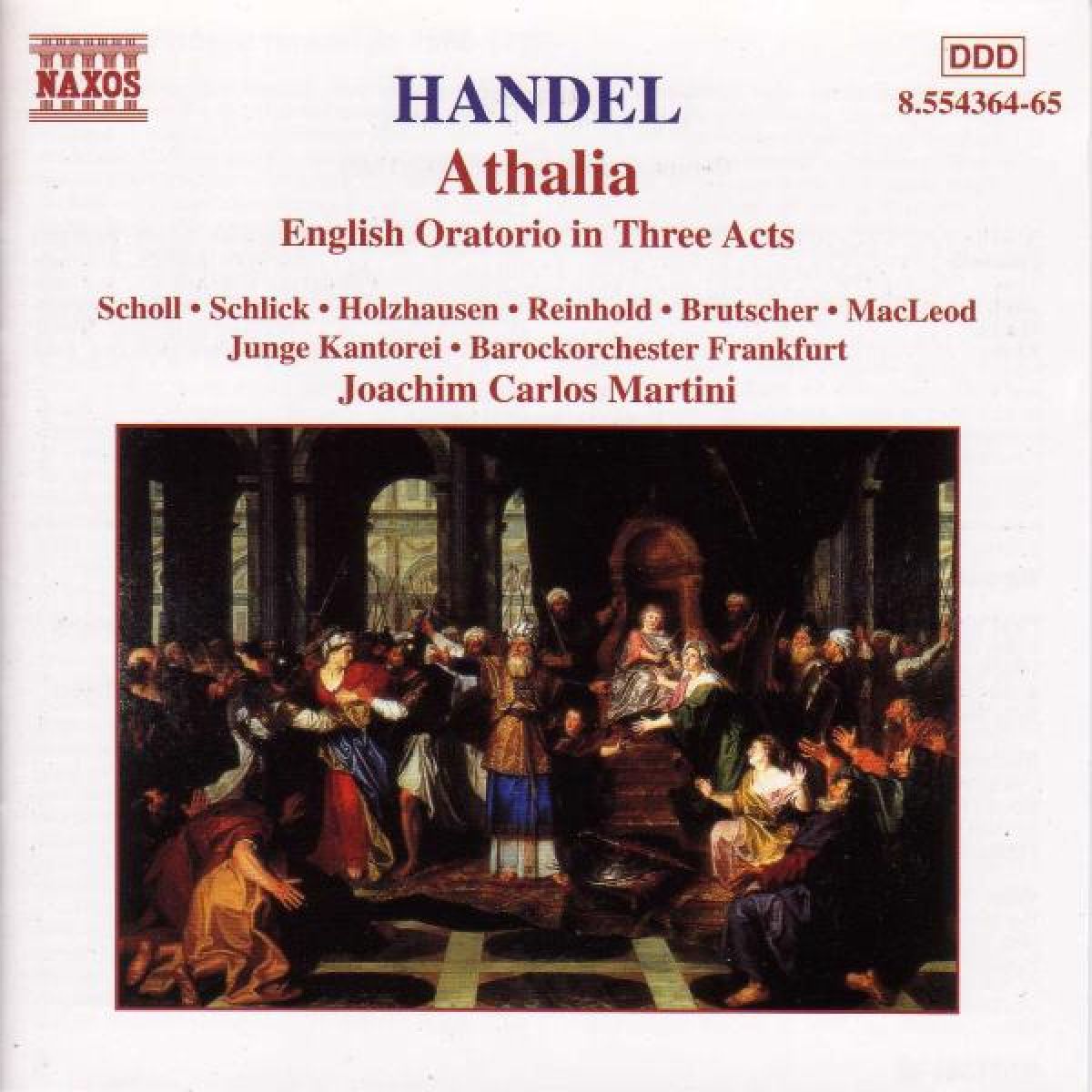 Afbeelding van Barockorchester Frankfurt, Joachim Carlos Martini - Athalia, English Oratorio In Three Acts
