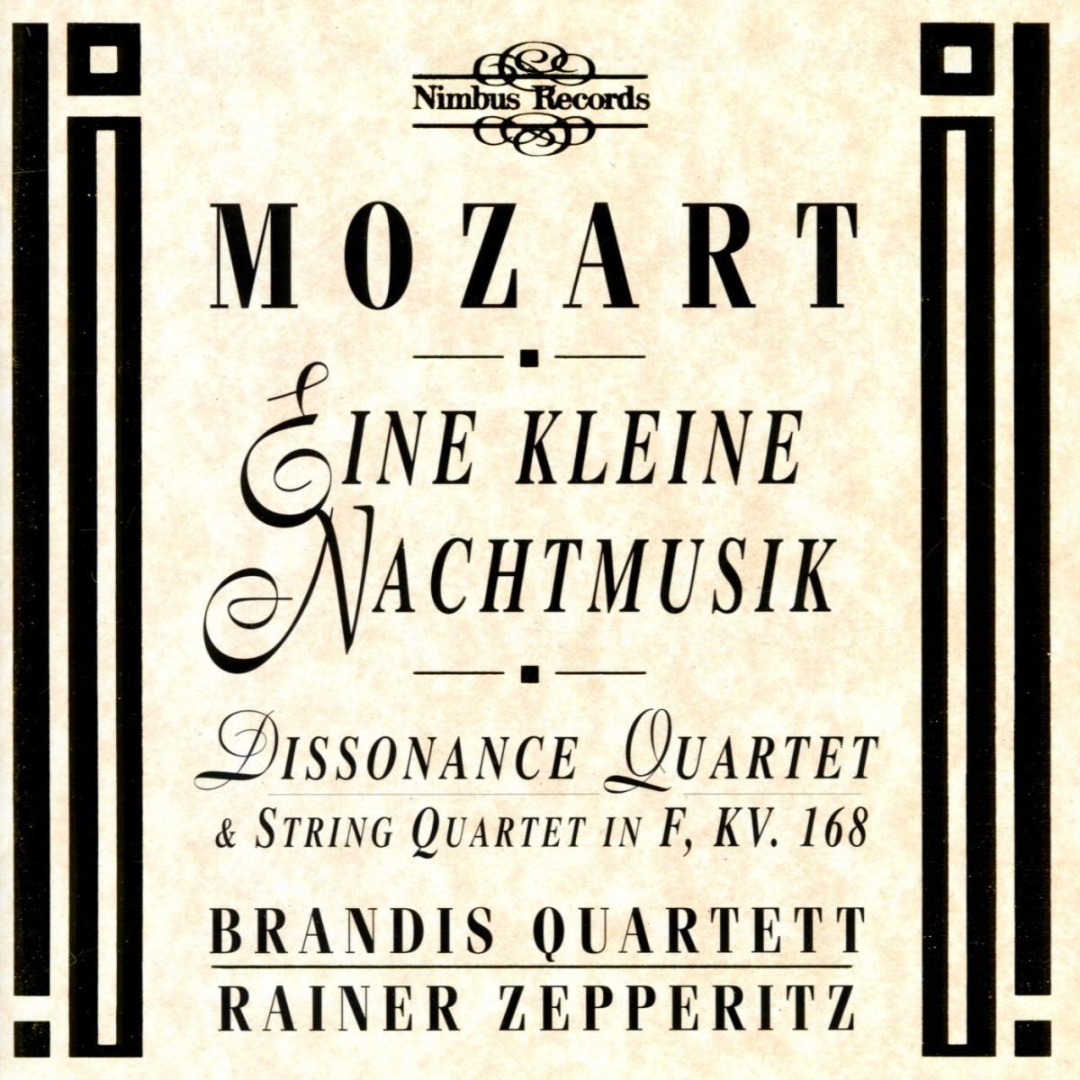 Afbeelding van Brandis Quartett, Rainer Zepperitz - Mozart: Eine Kleine Nachtmusik, Disssonence Quartet & String Quartet in F