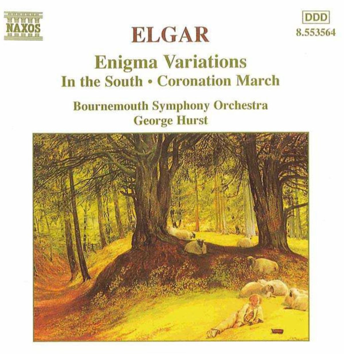 Afbeelding van Bournemouth Symphony Orchestra, George Hurst - Elgar: Enigma Variations