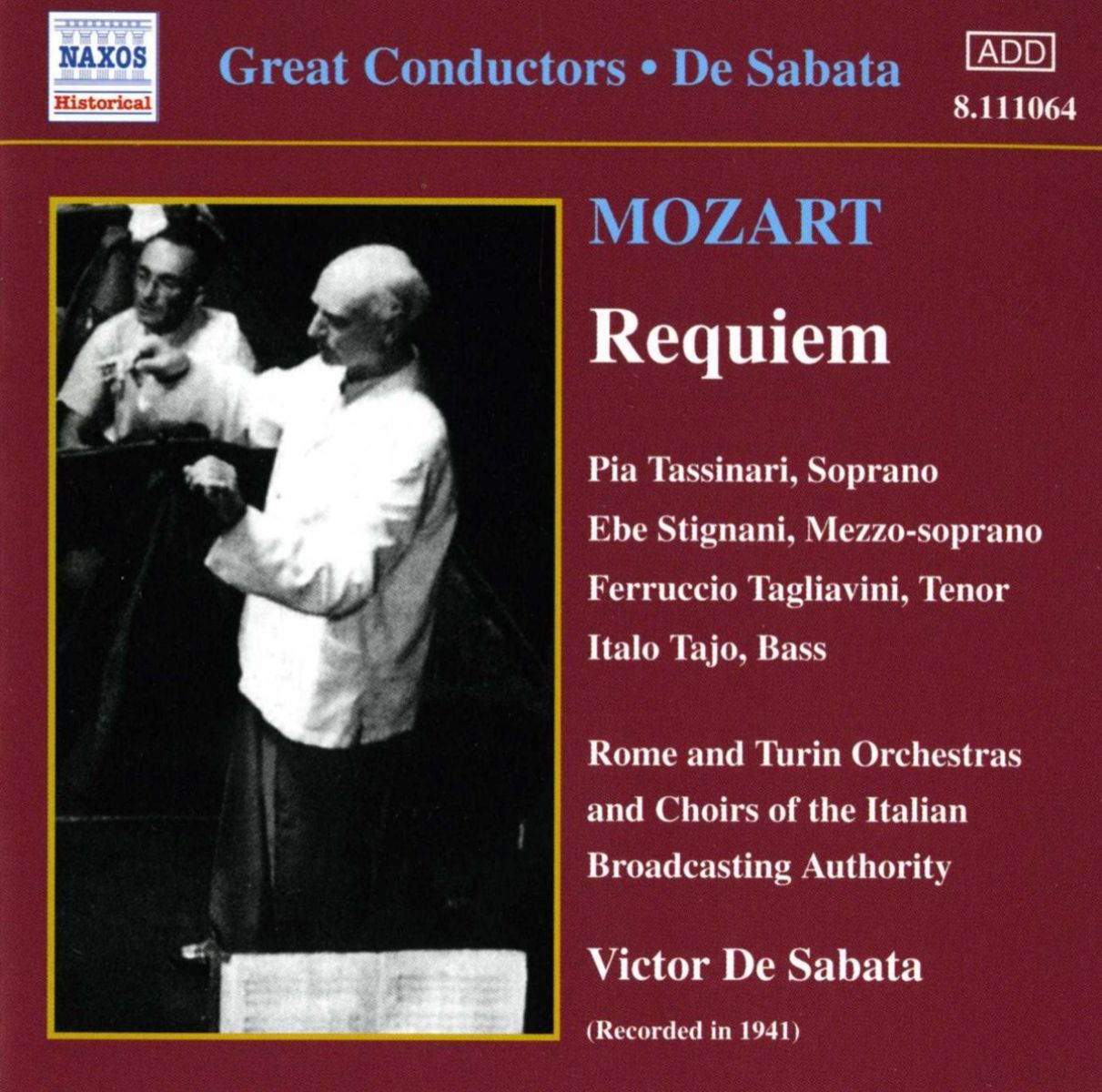 Pia Tassinari, Ferruccio Tagliavini Ebe Stignani, Italo Tajo - Mozart: Requiem