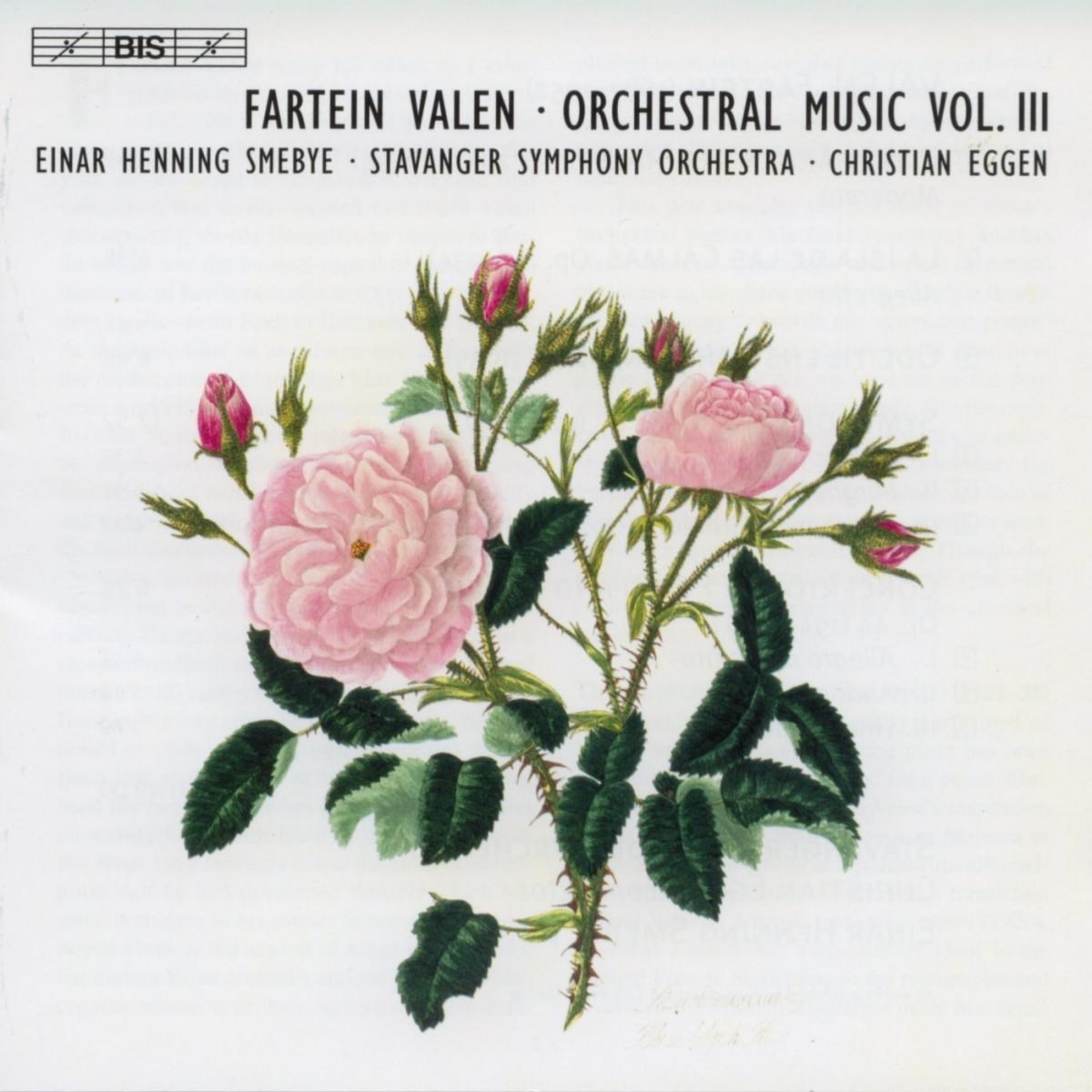 Afbeelding van Einar Henning Smebye, Stavanger Symphony Orchestra, Christian Eggen - Valen: The Orchestral Music Volume 3