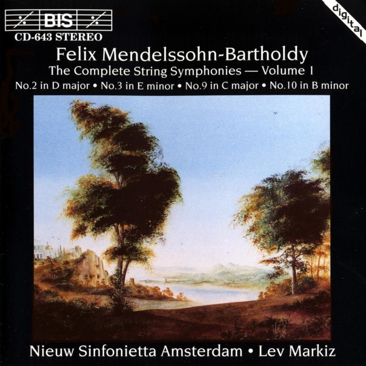 Nieuw Sinfonietta Amsterdam, Lev Markiz - Mendelssohn: The Complete String Symphonies