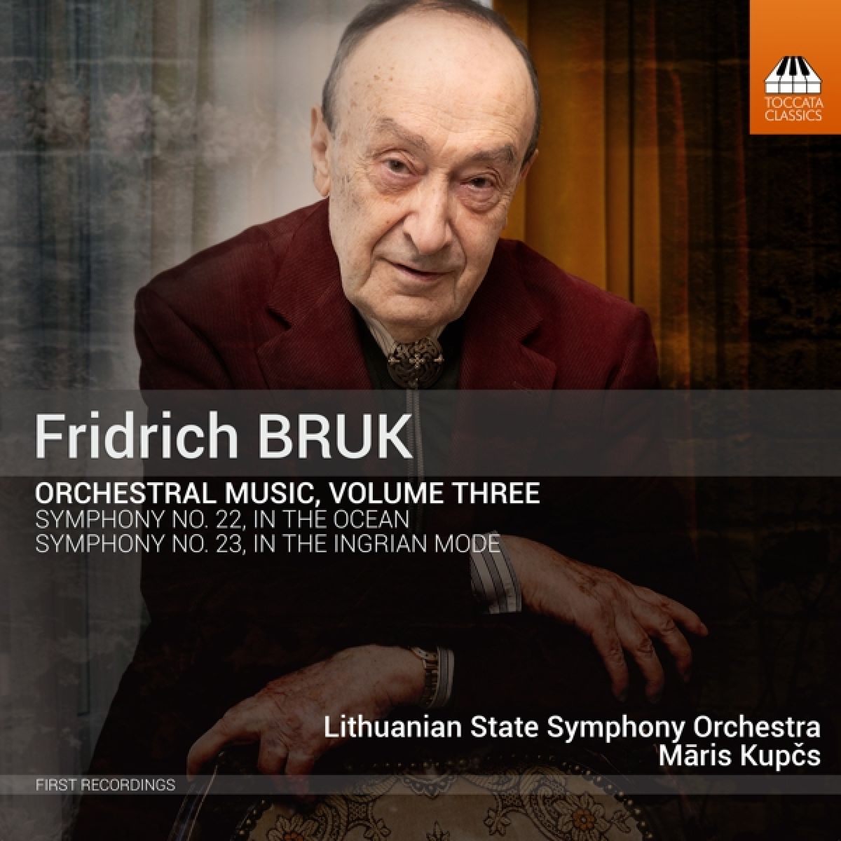 Afbeelding van Lithuanian State Symphony Orchestra, Maris Kupcs - Bruk: Orchestral Music, Volume Three