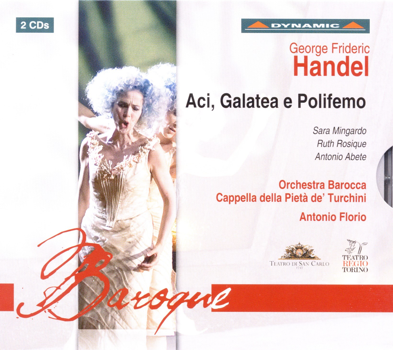 Afbeelding van Sara Mingardo, Ruth Rosique, Antonio Abete, Cappella Della Pietà De' Turchini, Antonio Florio - Händel: Aci, Galatea E Polifemo