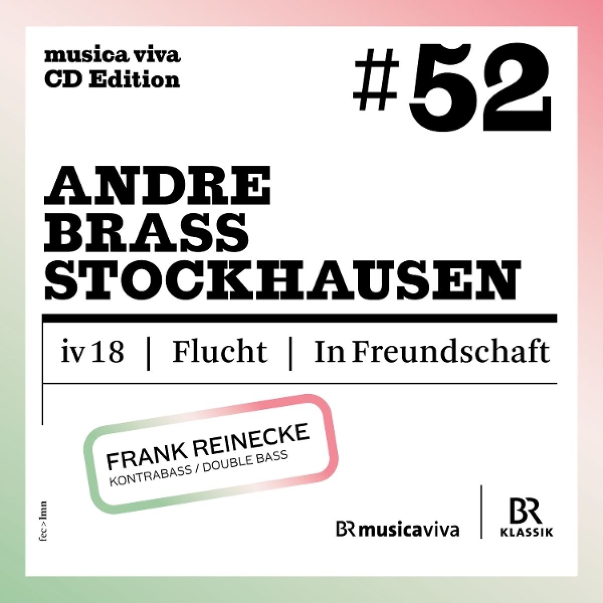 Afbeelding van Stockhausen, Andre & Brass: #52 - Frank Reinecke