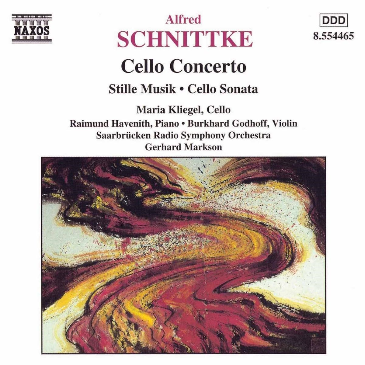 Afbeelding van Maria Kliegel, Saarbrücken Radio Symphony Orchestra, Gerhard Markson - Schnittke: Cello Concerto