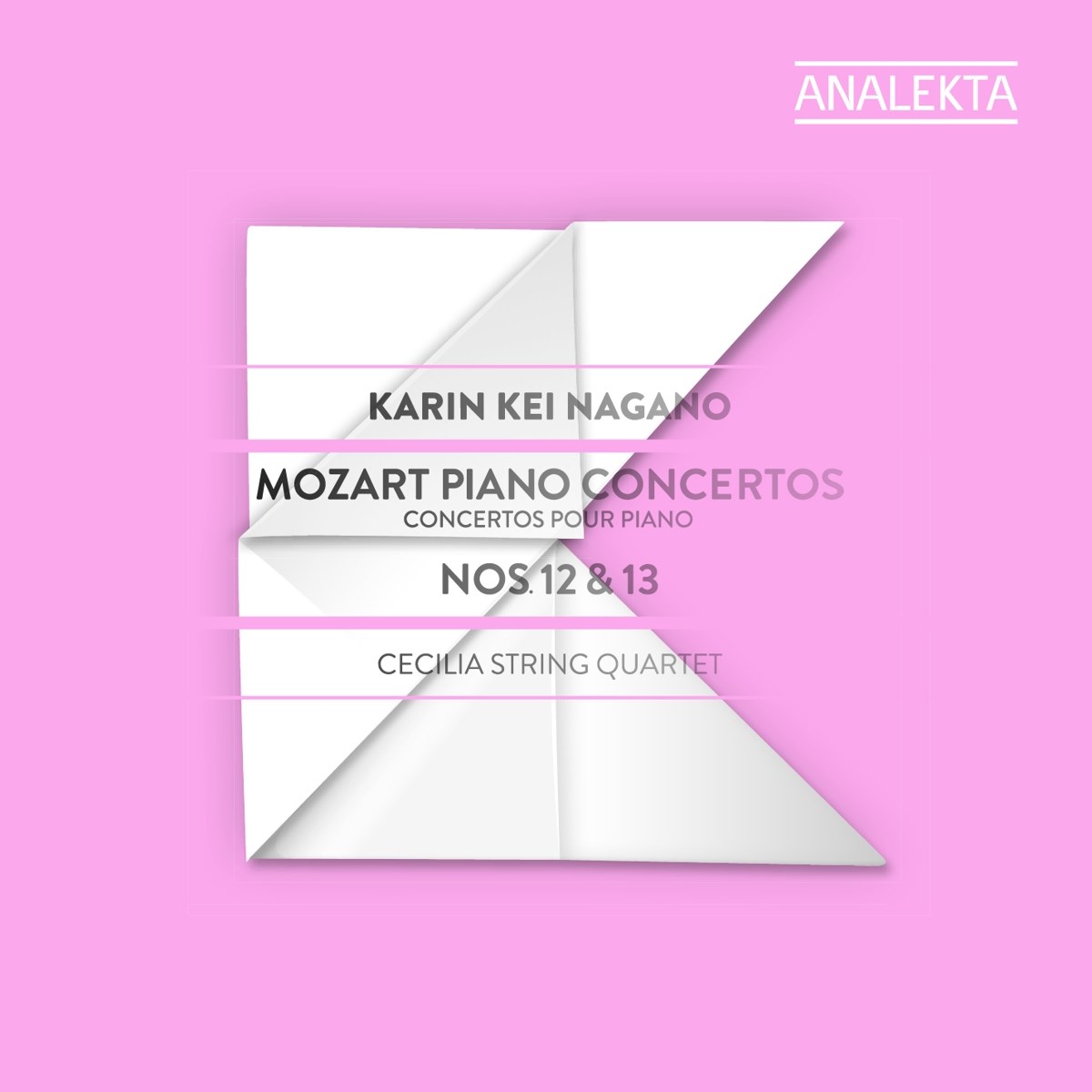 Afbeelding van Karin Kei Nagano & Cecilia String Quartet - K.414 No.12 & K.415 No.13: Concertos For Piano
