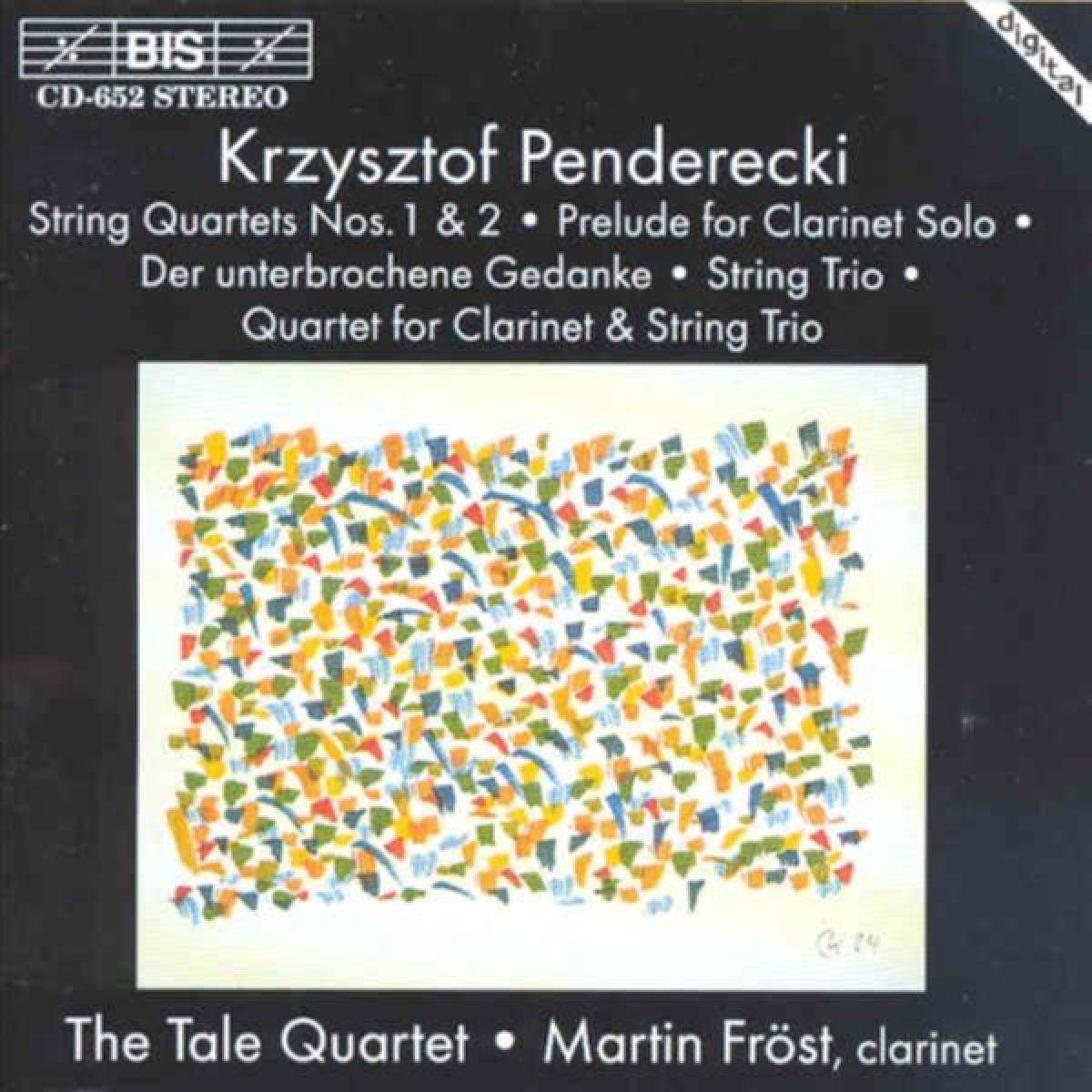 Afbeelding van Martin Fröst & TheTale Quartet - Penderecki: String Quartets Nos. 1 & 2