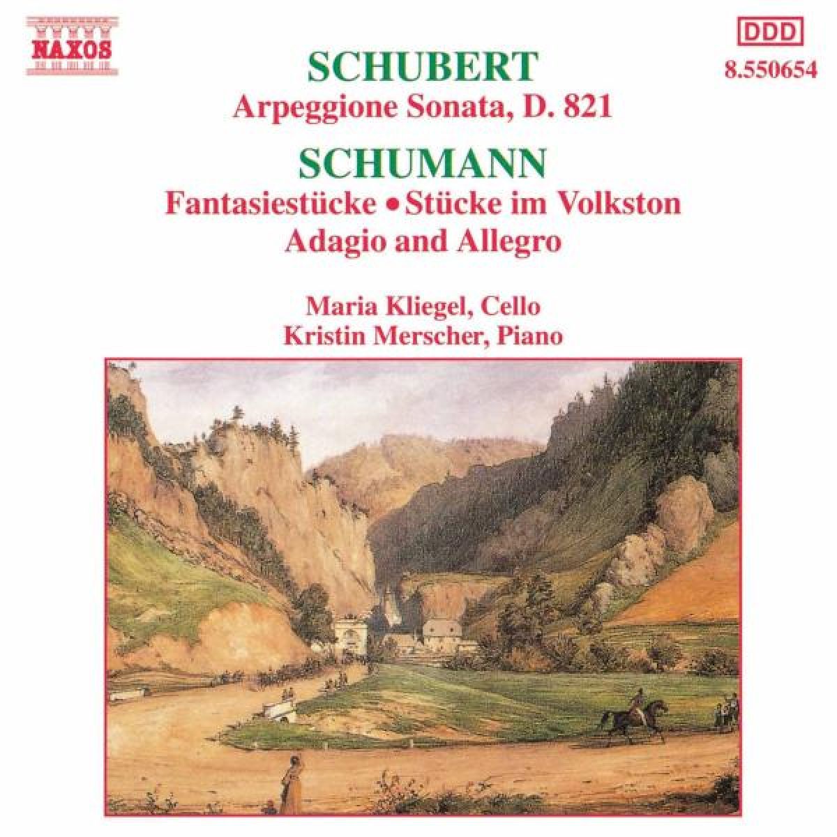 Afbeelding van Maria Kliegel & Kristin Merscher - Schubert: Arpeggione Sonata | Schumann: Fantasy Pieces