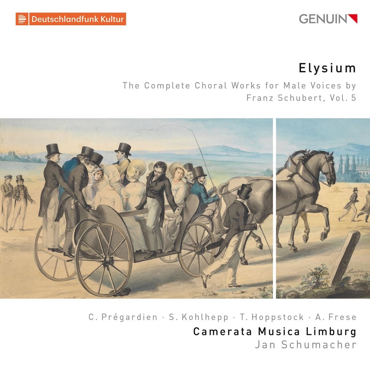 Afbeelding van Camerata Musica Limburg, Jan Schumacher - Elysium: The Complete Choral Works For Male Voices By Franz Schubert, Vol. 5