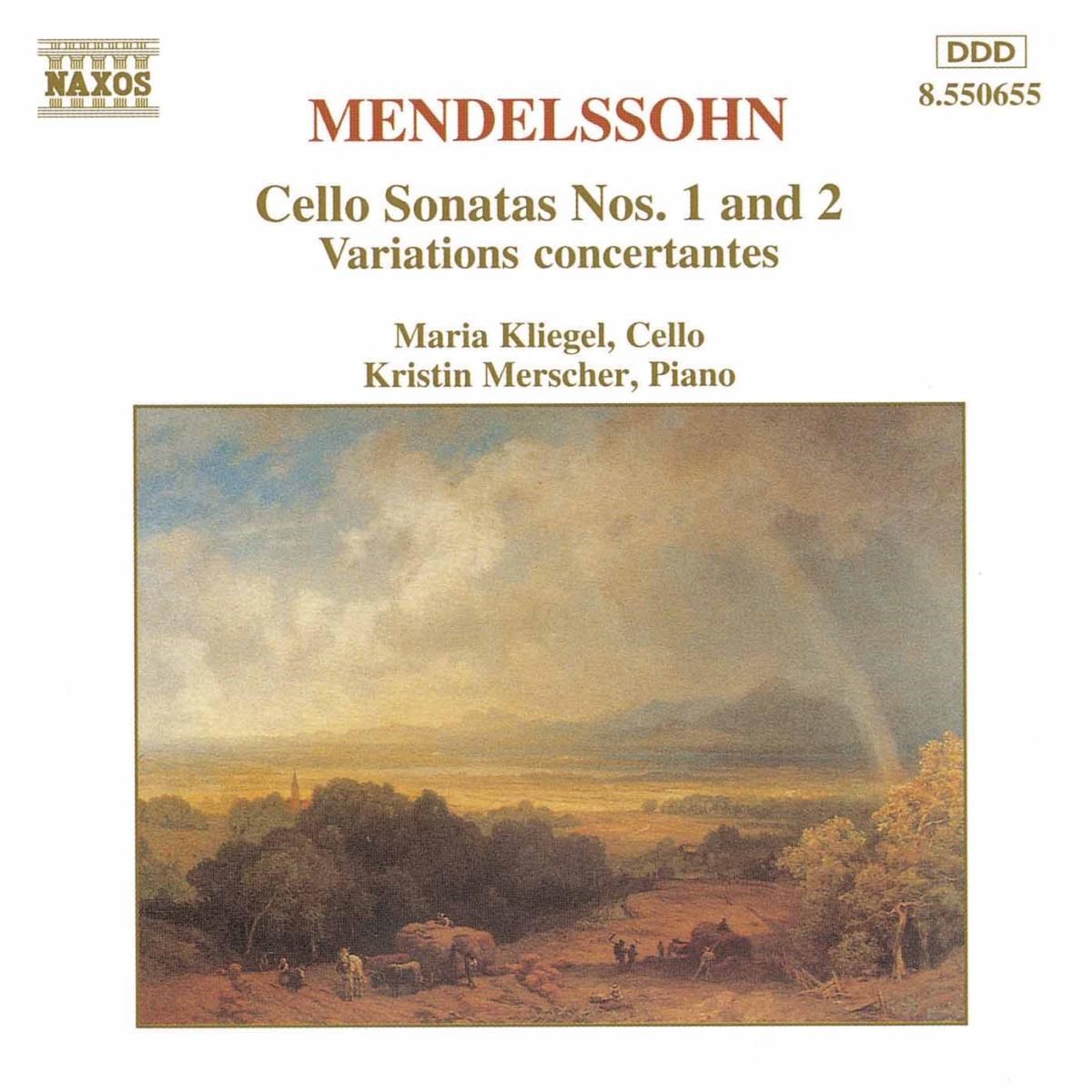Afbeelding van Maria Kliegel & Kristin Merscher - Mendelssohn: Cello Sonatas 1 & 2