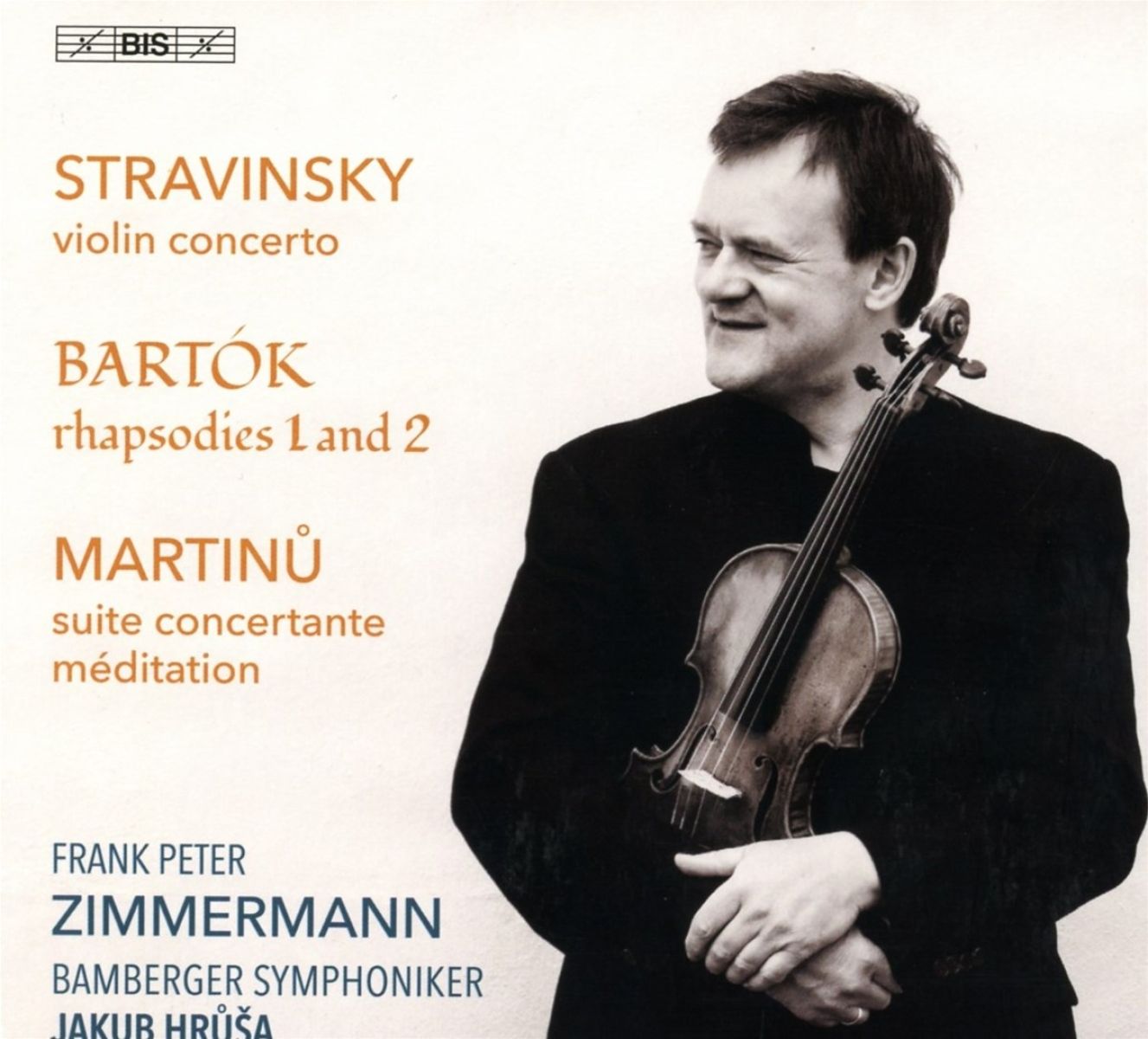 Afbeelding van Frank Peter Zimmermann, Bamberger Symphoniker, Jakub Hrůša - Igor Stravinsky, Bartók & Martinů