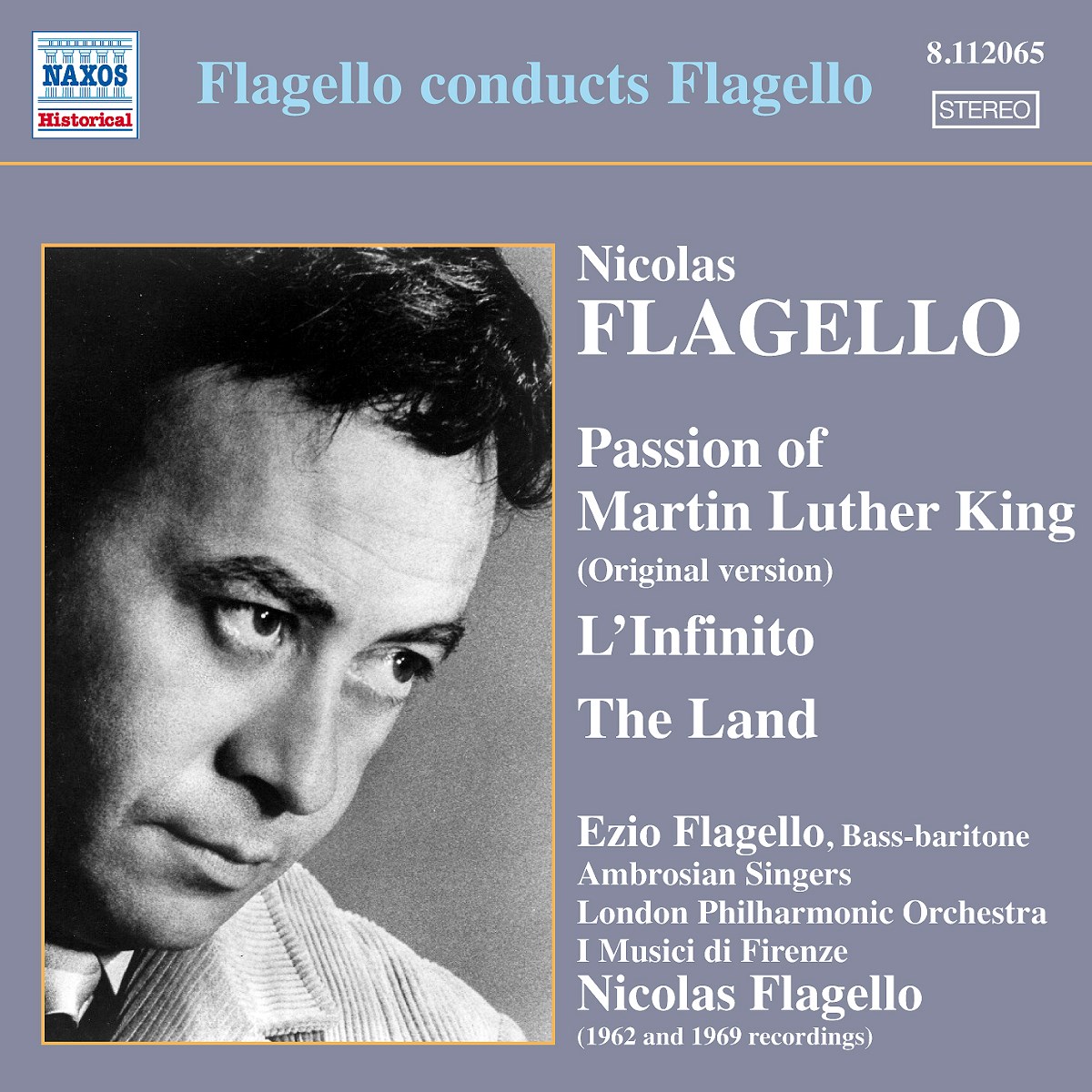 Afbeelding van Ezio Flagello, The Ambrosian Singers, London Philharmonic Orchestra, Nicolas Flagello - Flagello Passion Of Martin Luther King (Original Version) | L'infinito | The Land