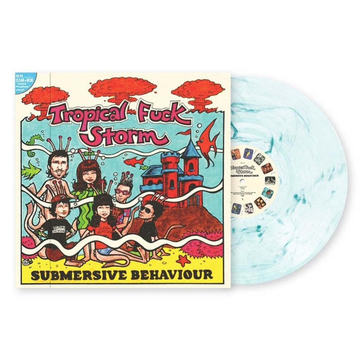 Afbeelding van Submersive Behaviour (aqua Blue Clear Swirl)