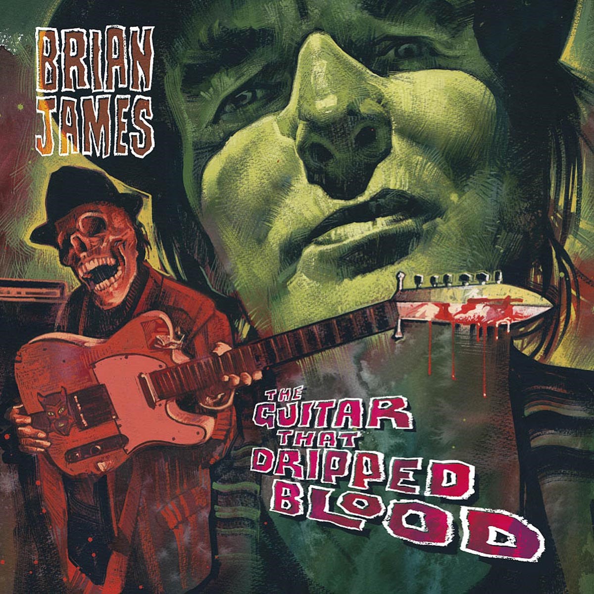 Afbeelding van Brian James - The Guitar That Dripped Blood