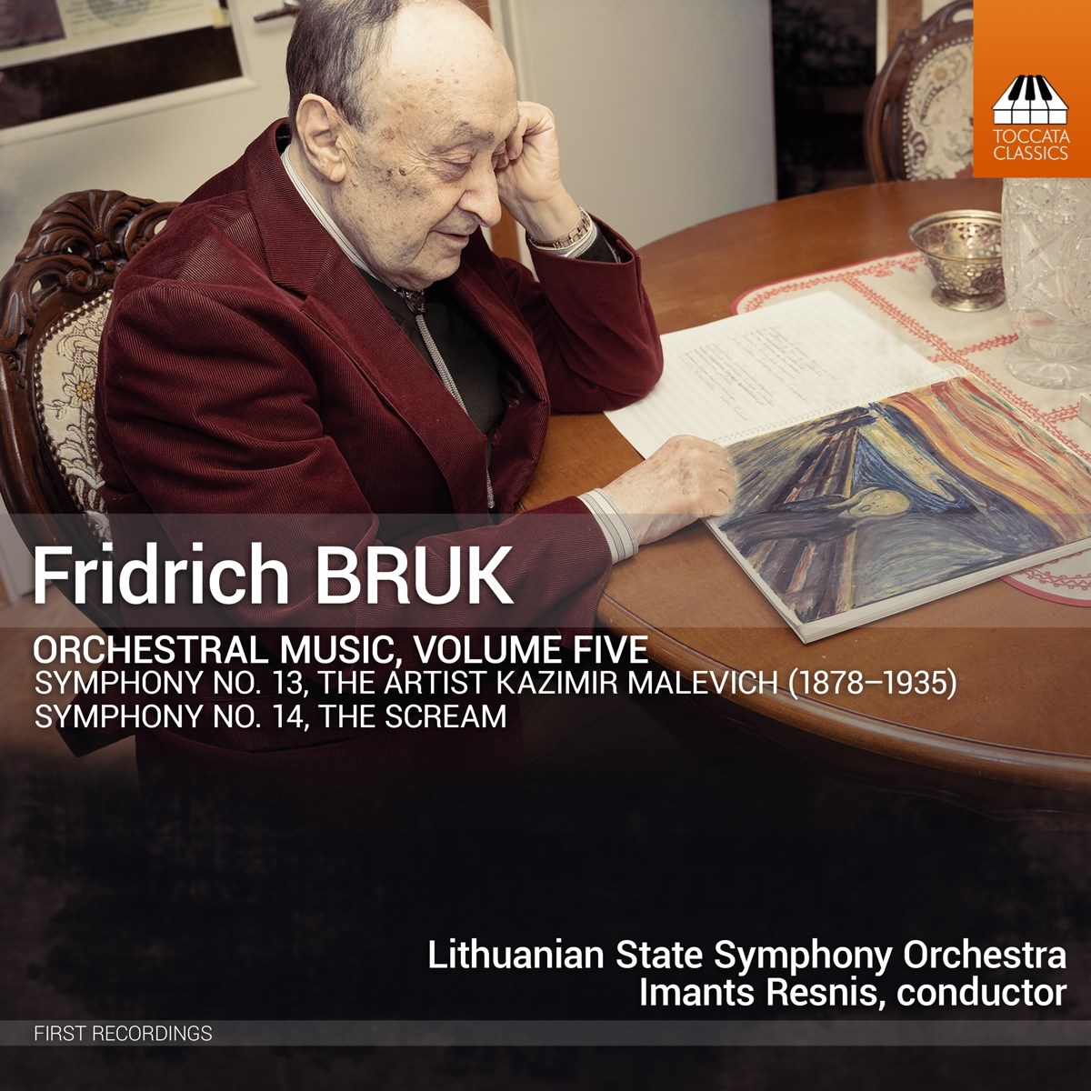 Afbeelding van Lithuanian State Symphony Orchestra, Imants Resnis - Bruk: Orchestral Music, Vol. 5