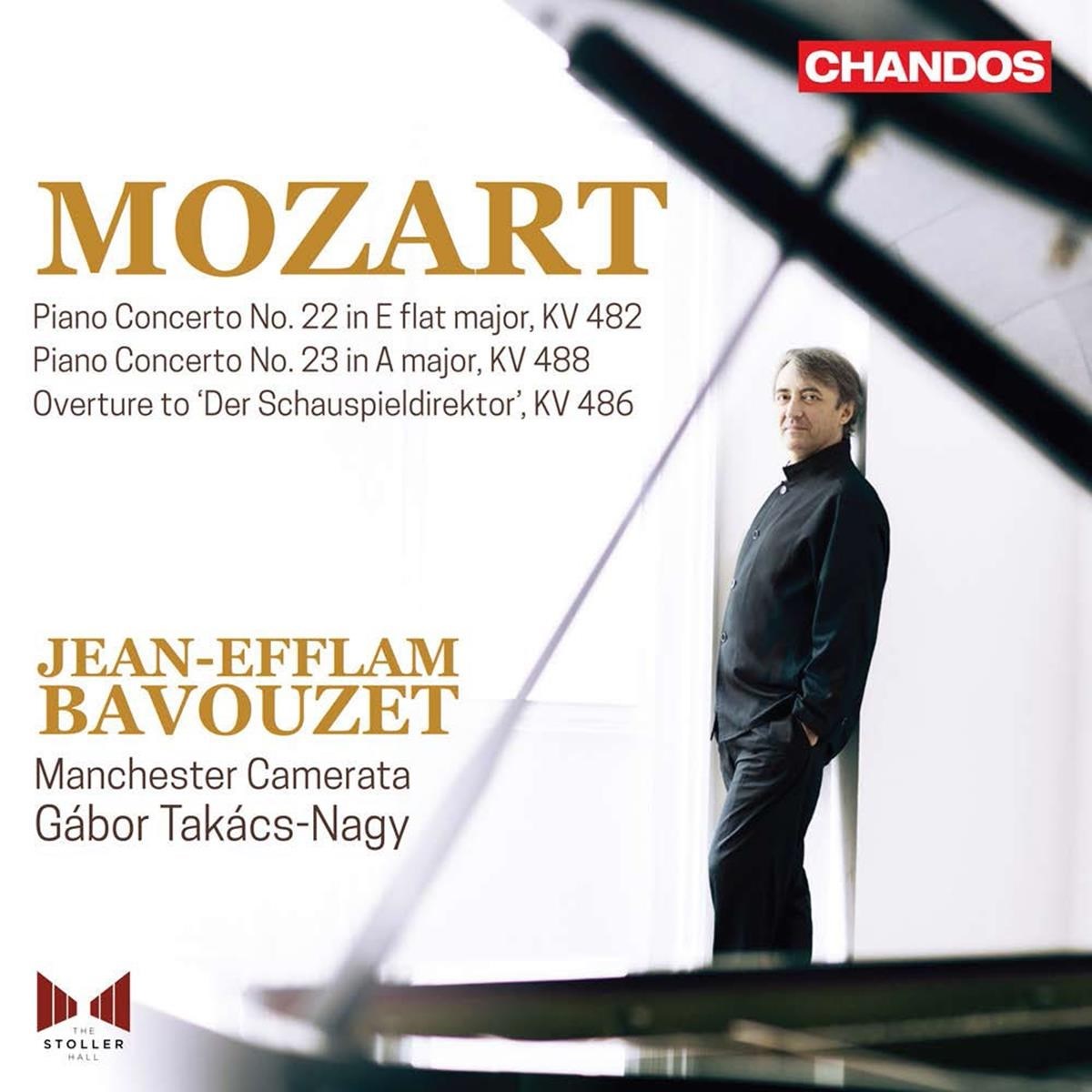 Afbeelding van Jean-Efflam Bavouzet, Manchester Camerata, The, Gábor Takács-Nagy - Mozart: Piano Concerto No. 22, K. 482 & No.23, K. 488 (Vol.6)