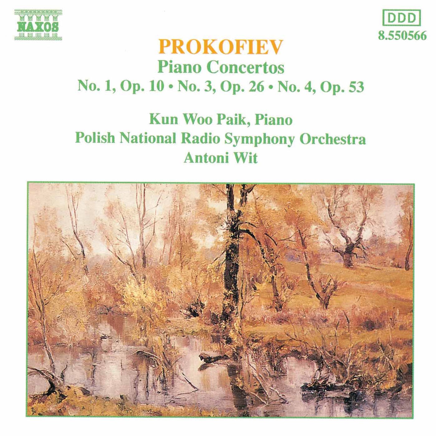Afbeelding van Kun Woo Paik, Polish National Radio Symphony Orchestra & Antoni Wit - Prokofiev: Piano Concertos Nos. 1, 3 and 4