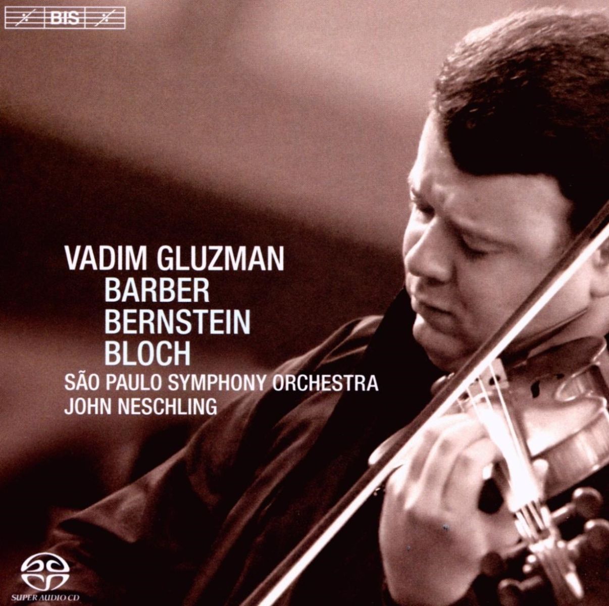 Afbeelding van Vadim Gluzman, São Paulo Symphony Orchestra, John Neschling - Barber | Berstein | Bloch