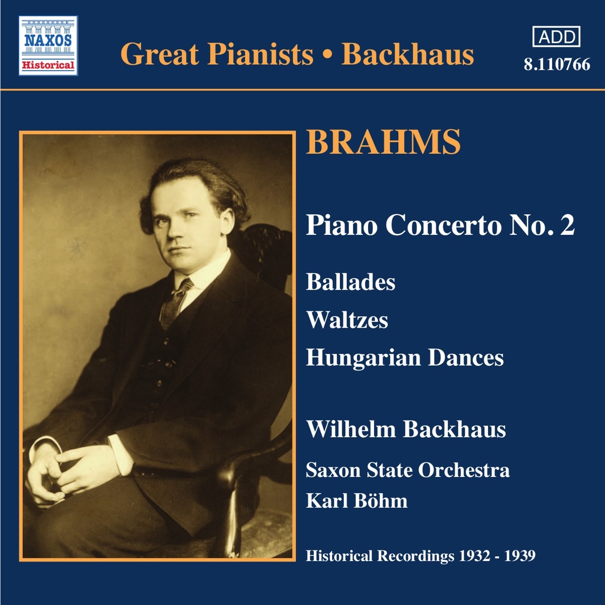 Wilhelm Backhaus, Saxon State Orchestra, Karl Böhm - Brahms: Piano Concert No. 2