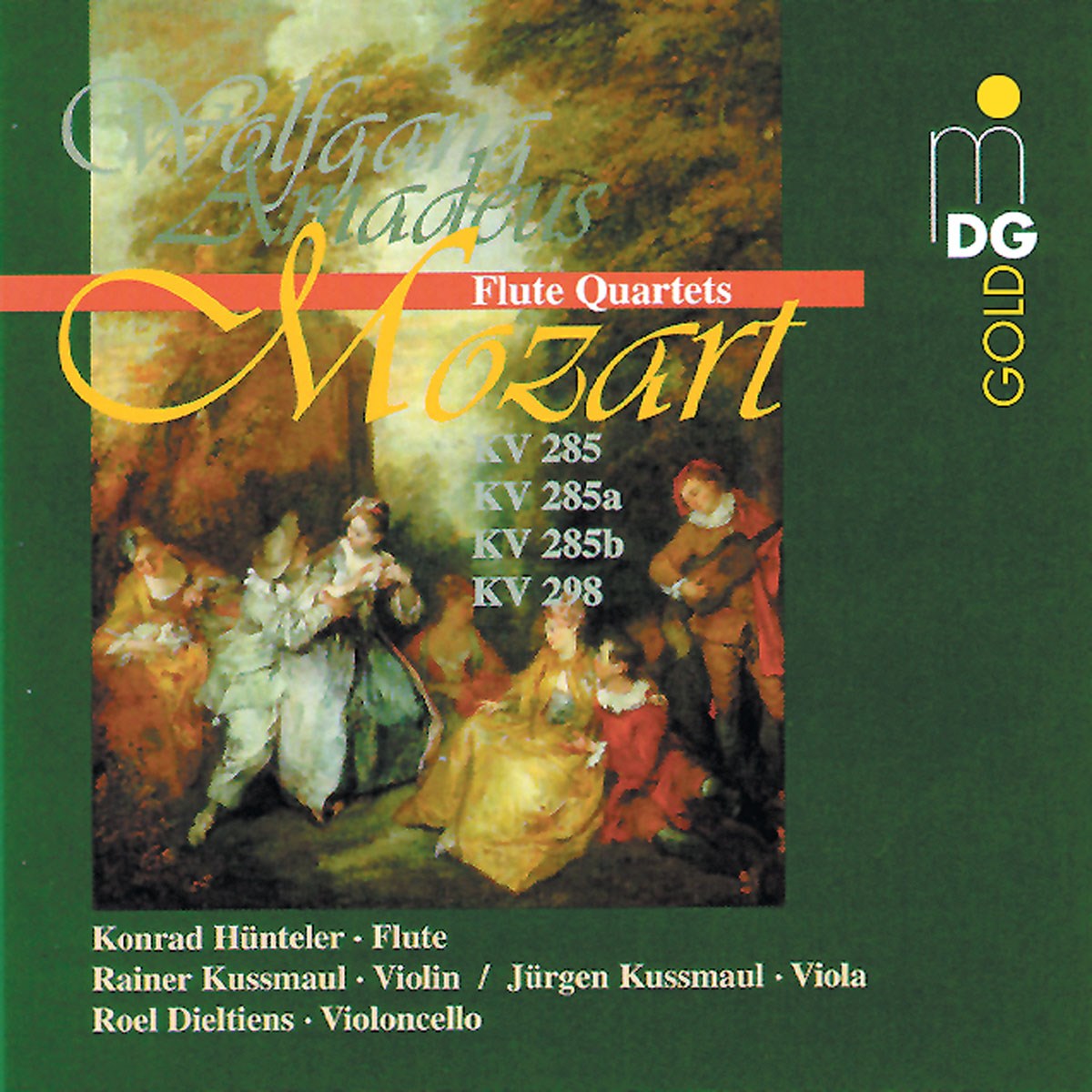 Afbeelding van Konrad Hunteler - Mozart: Flute Quartets
