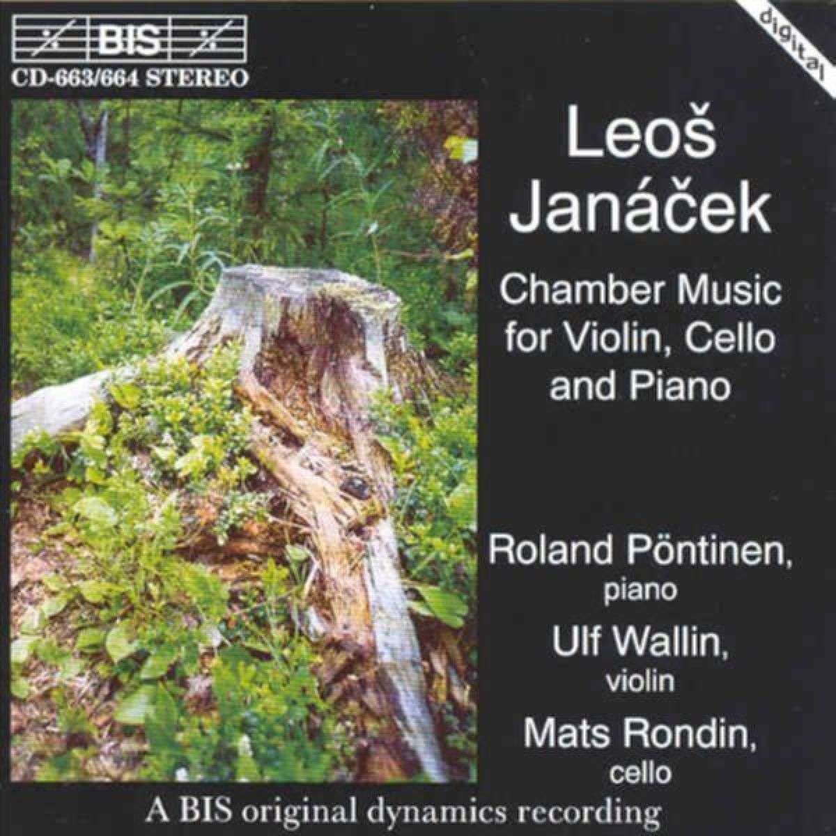 Afbeelding van Roland Pöntinen, Ulf Wallin, Mats Rondin - Janácek: Chamber Music For Violin, Cello and Piano