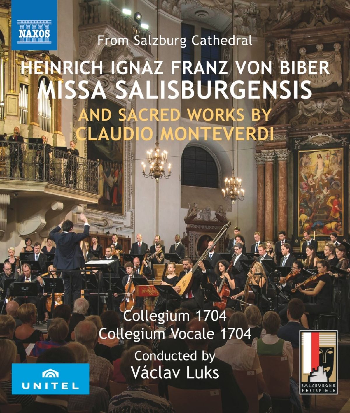 Afbeelding van Various Soloists, Collegium Vocale 1704, Collegium - Missa Salisburgensis - Sacred Works