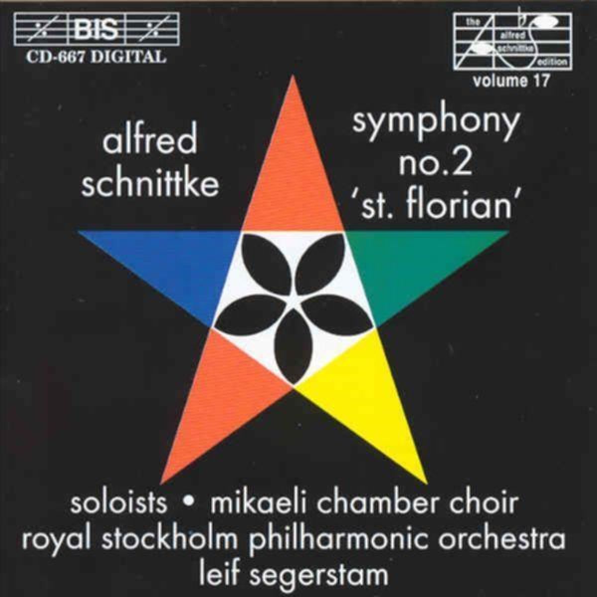 Afbeelding van Mikaeli Chamber Choir, Royal Stockholm Philharmonic Orchestra, Leif Segerstam - Schnittke: Symphony No. 2, St. Florian