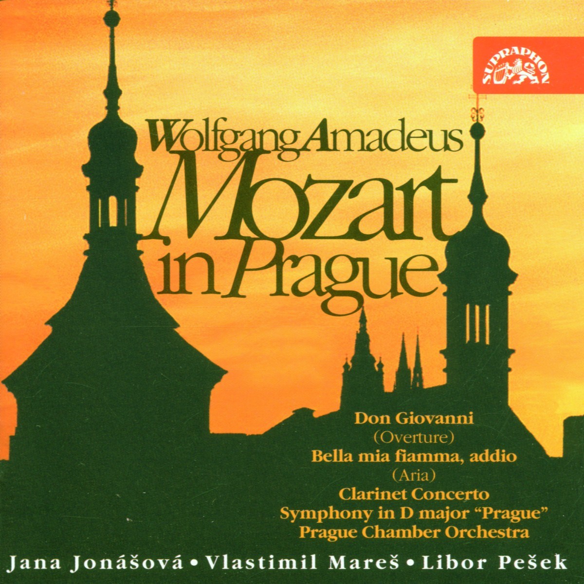 Afbeelding van Jana Jonásová, Vlastimil Mares, Prague Chamber Orchestra - Mozart In Prague