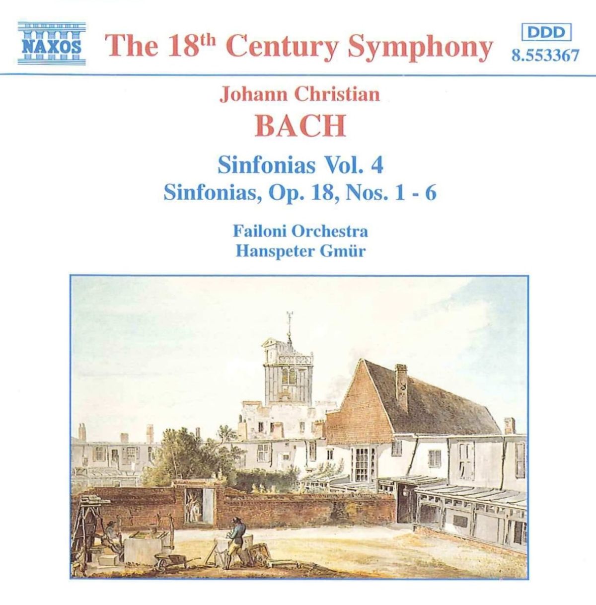 Failoni Orchestra, Hanspeter Gmür - J.C. Bach: Sinfonias 4