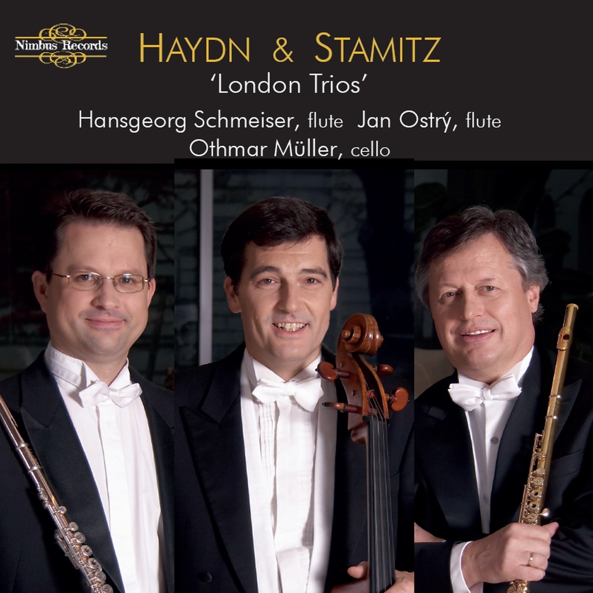 Afbeelding van Hansgeorg Schmeiser, Jan Ostrý, Othmar Müller - Joseph Haydn & Carl Stamitz: London Trios