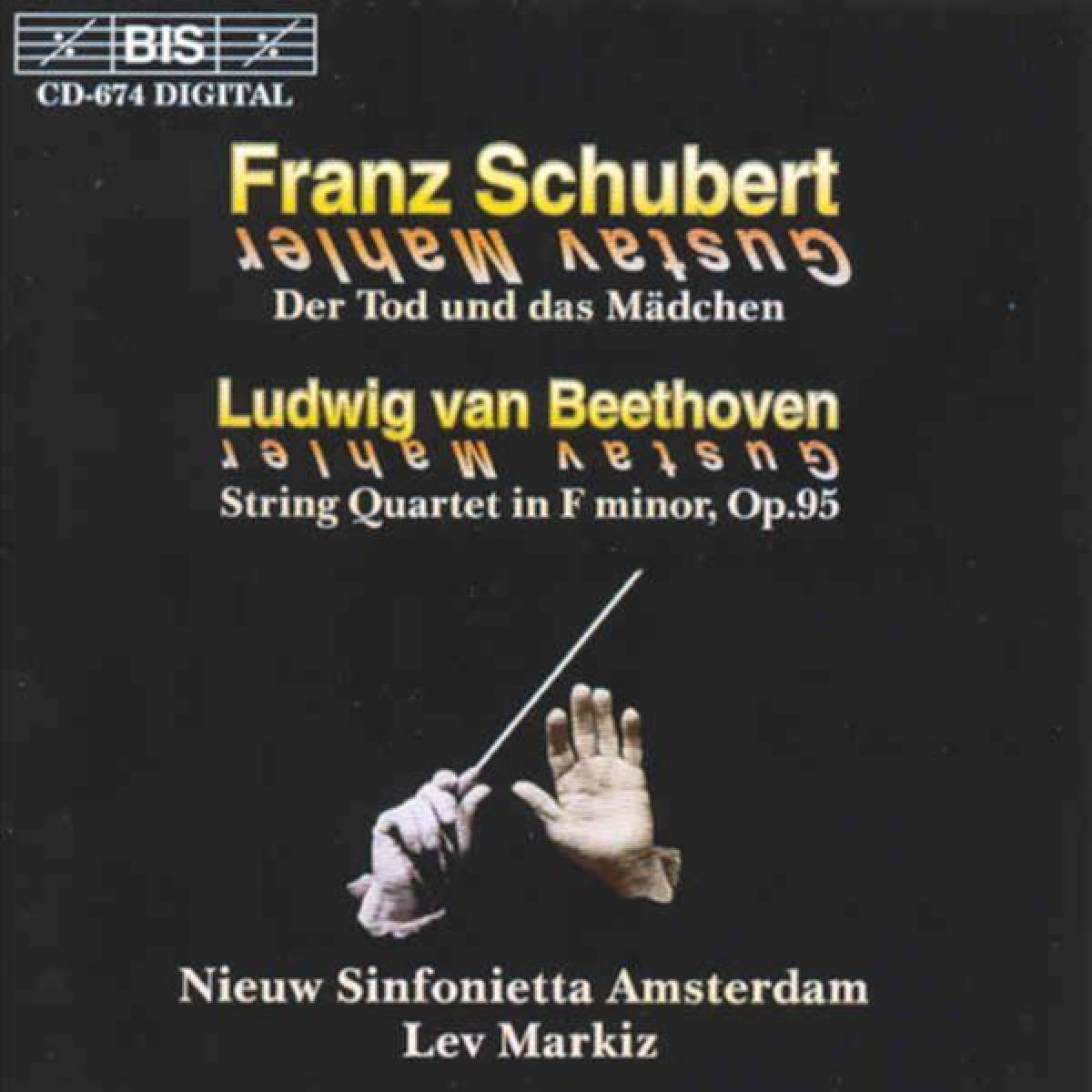 Afbeelding van Nieuw Sinfonietta Amsterdam, Lev Markiz - Franz Schubert Arranged For String