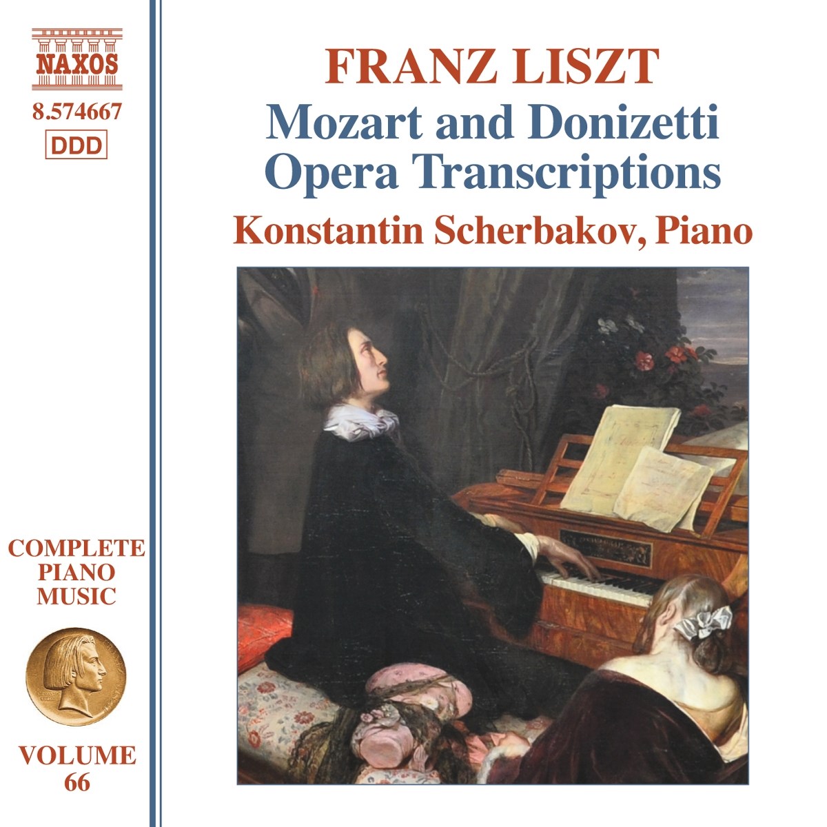 Afbeelding van Konstantin Scherbakov - Liszt: Complete Piano Music, Vol. 66 - Mozart & Donizetti Opera Transcriptions