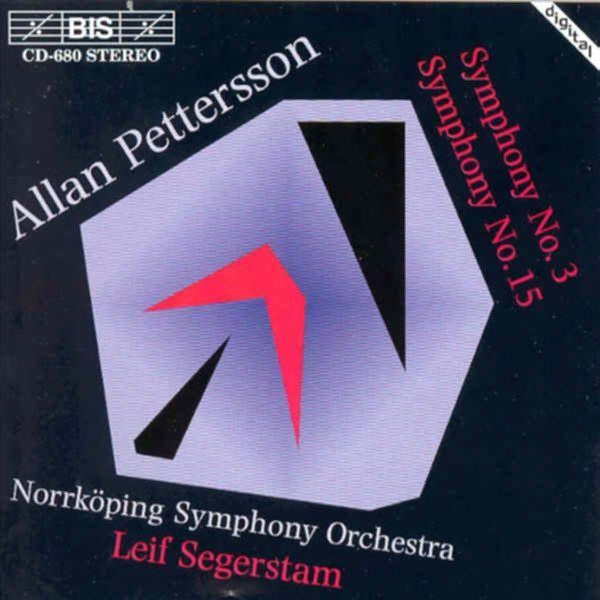 Afbeelding van Nörrkoping Symphony Orchestra - Pettersson: Symphony No.3 (1954-55)