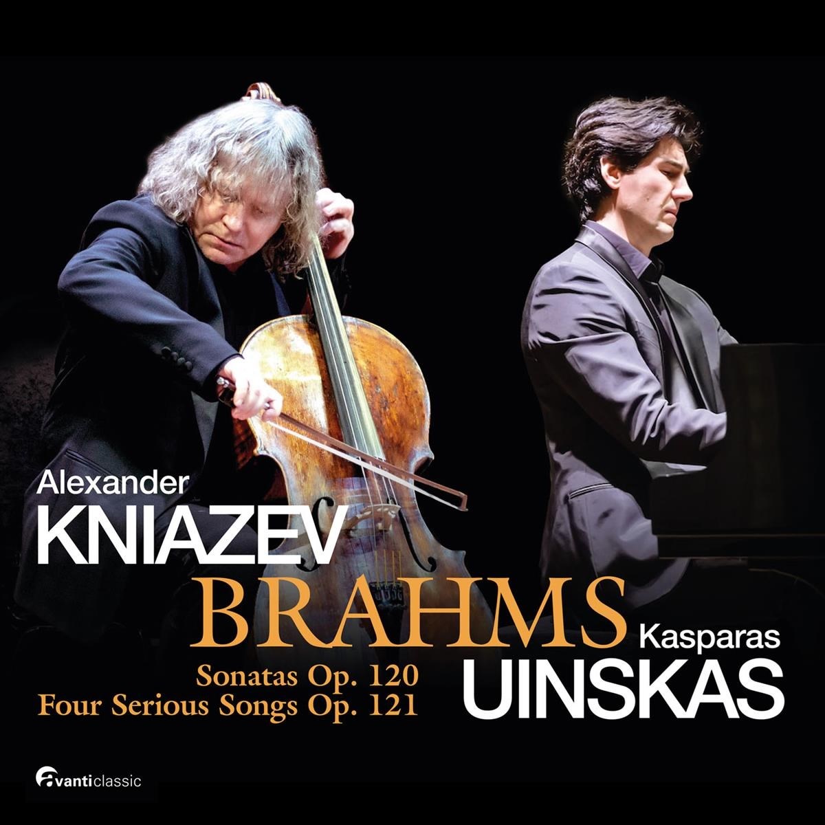 Afbeelding van Alexander Kniazev & Kasparas Uinskas - Brahms: Sonatas Op. 120 & Four Serious Songs Op. 121