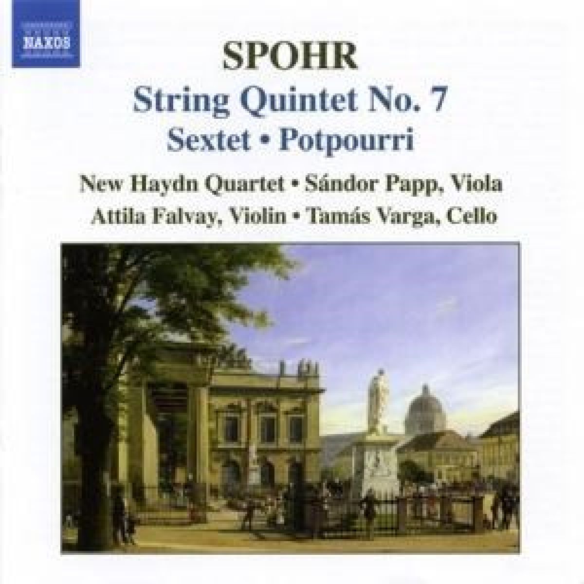 Afbeelding van Sándor Papp, Attila Falvay, Tamás Varga, New Haydn Quartet - Spohr: String Quintet No. 7