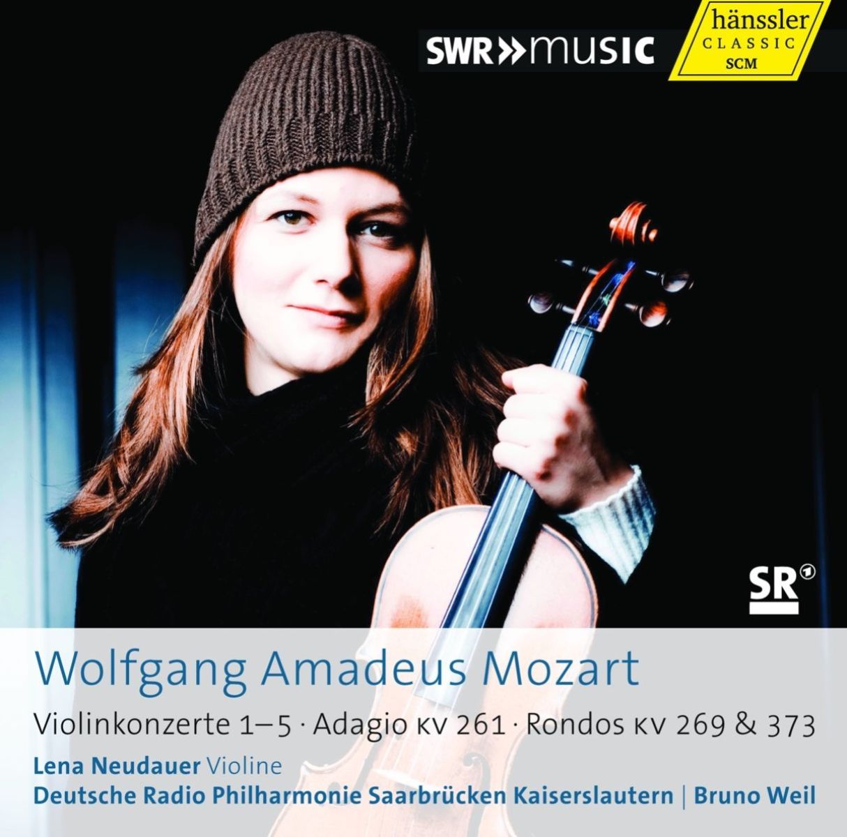 Afbeelding van Lena Neudauer, Deutsche Radio Philharmonie Saarbrücken Kaiserslautern, Bruno Weil - Mozart: Violinkonzert 1–5 | Adagio KV 261 | Rondos KV 269 & 373