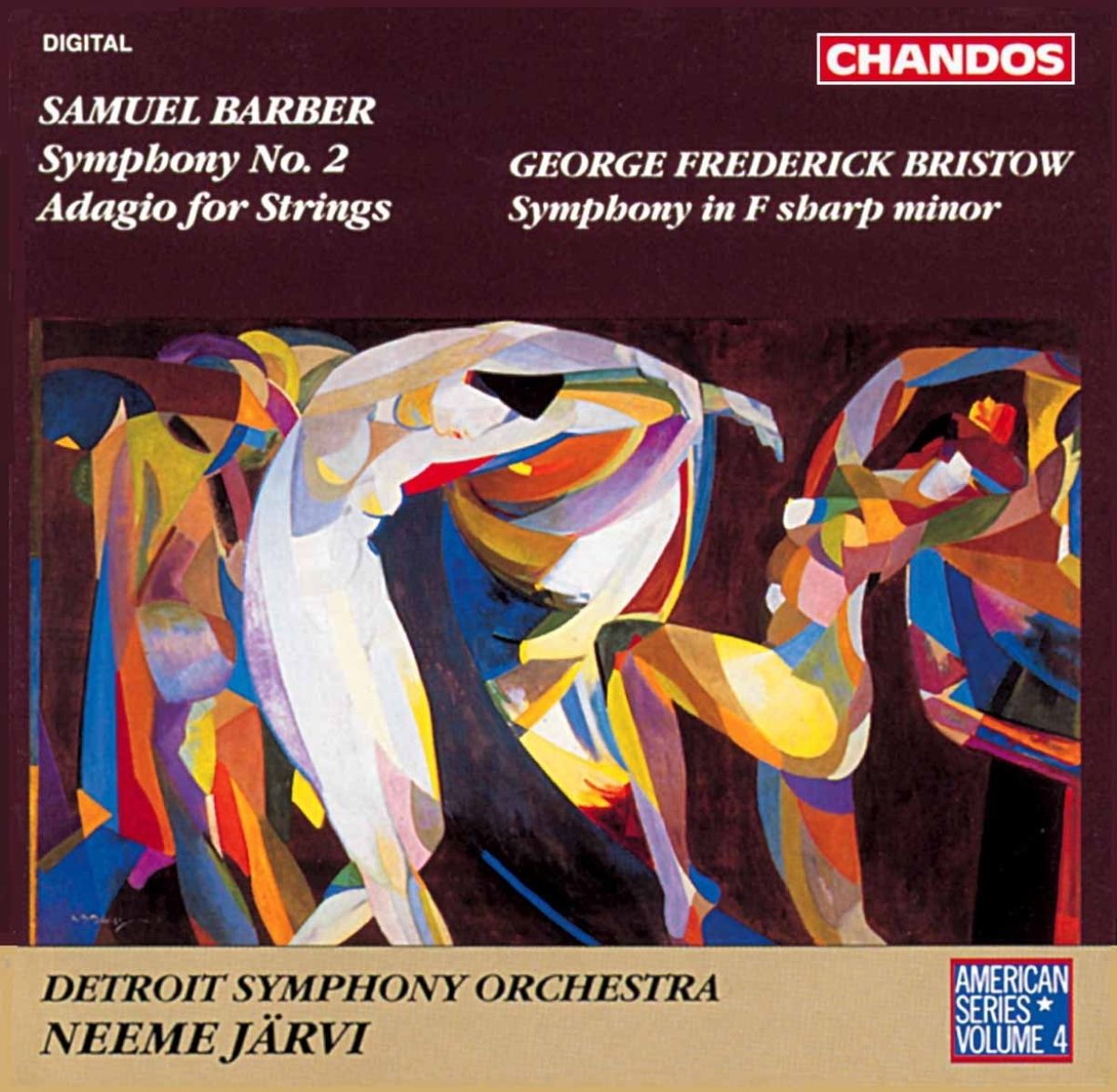 Detroit Symphony Orchestra, Neeme Järvi - Barber: Symphony No 2 | Bristow: Symphony in F
