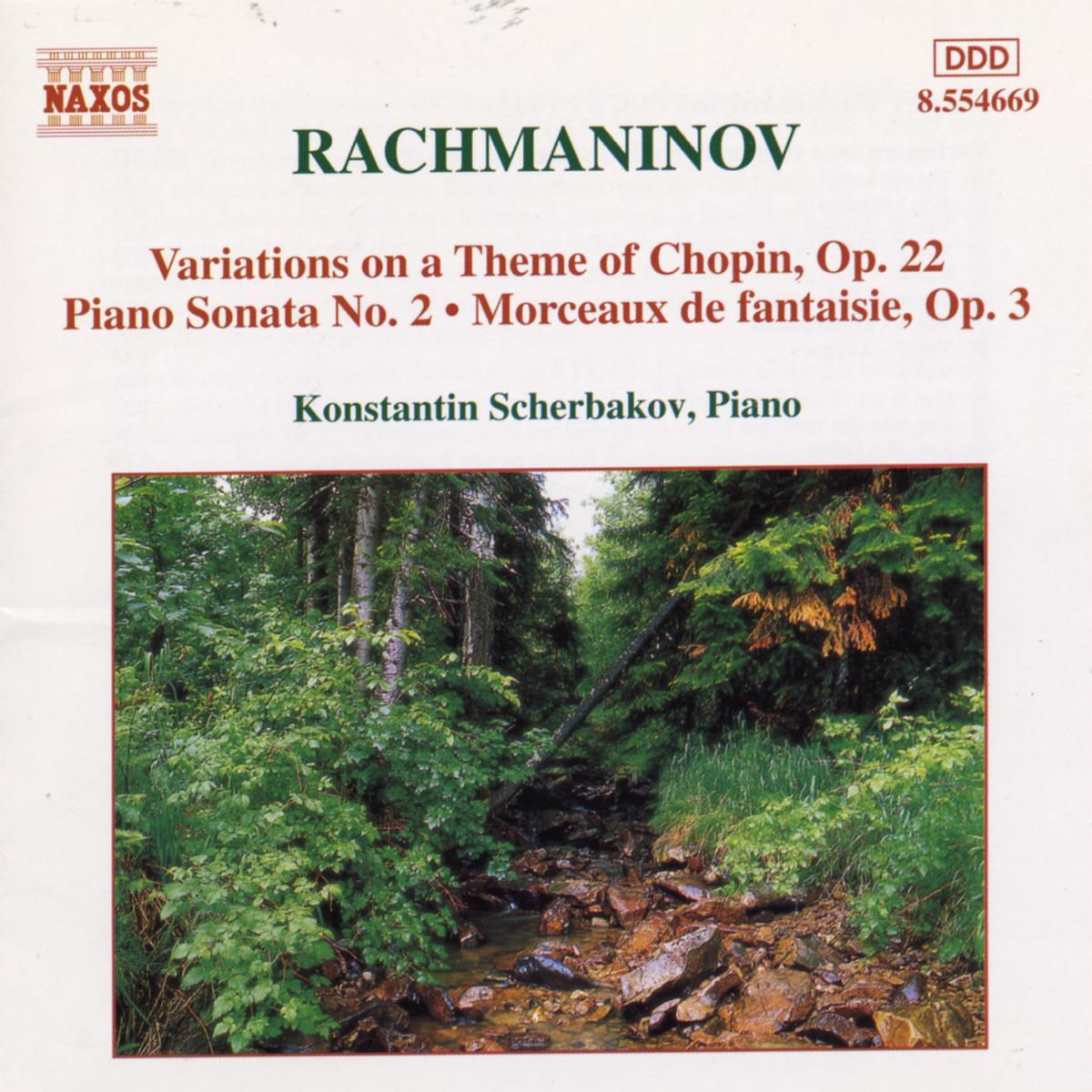 Afbeelding van Konstantin Scherbakov - Rachmaninov: Sonate No. 2 | Chopin Variations