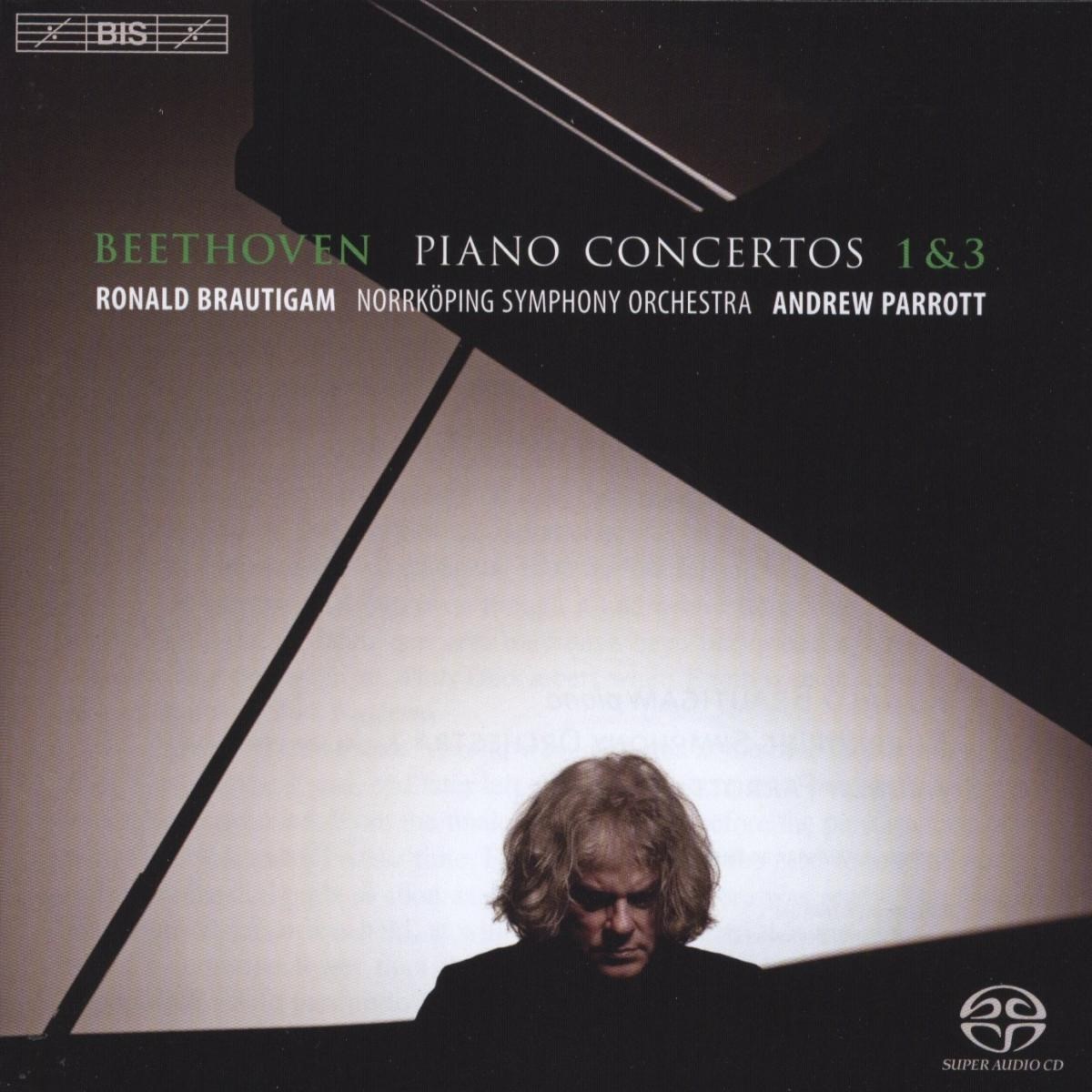 Afbeelding van Ronald Brautigam, Nörrkoping Symphony Orchestra, Andrew Parrott - Beethoven: Piano Concertos Nos 1 & 3