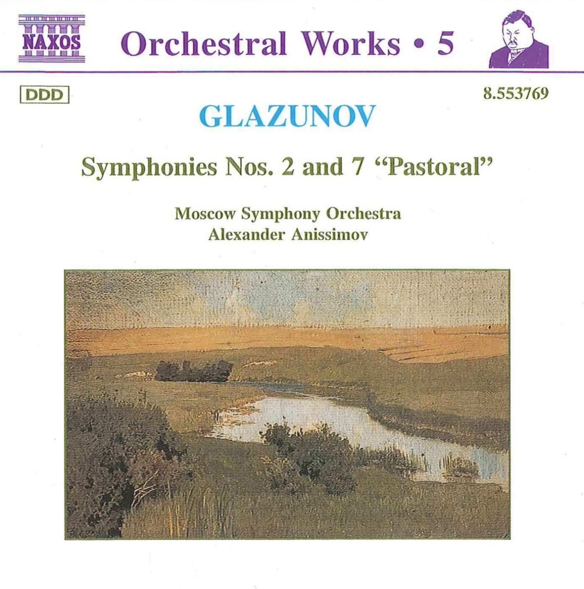 Afbeelding van Moscow Symphony Orchestra - Glazunov: Symphonies Nos. 2 & 7