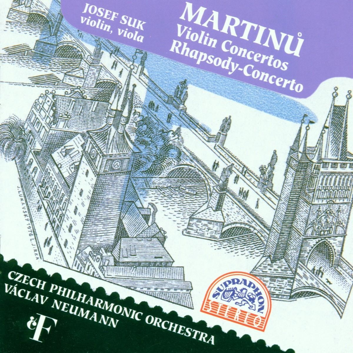 Afbeelding van Josef Suk, Czech Philharmonic Orchestra, Václav Neumann - Martinů: Violinkonzerte | Rhapsody-Con.
