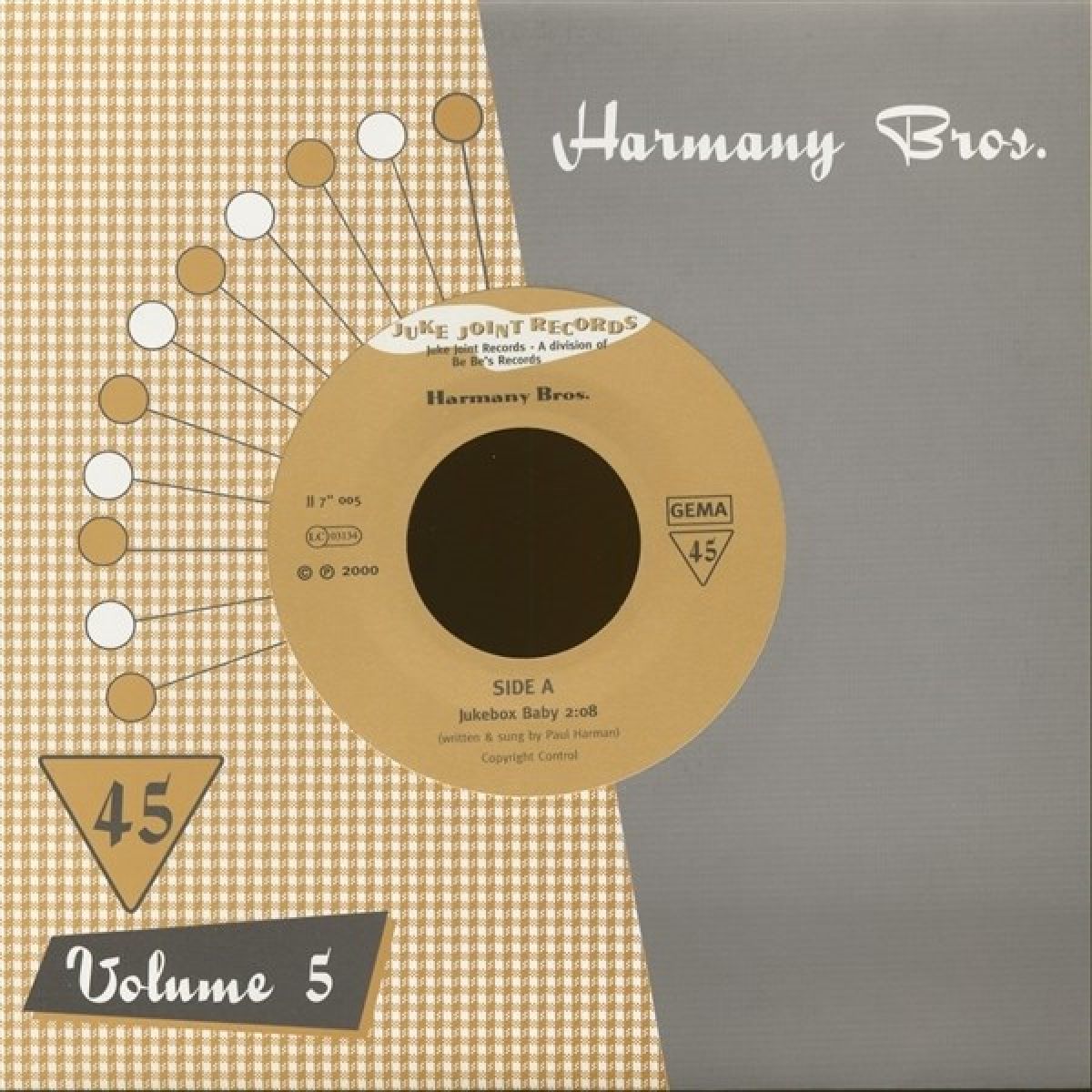 Afbeelding van Harmany Bros. - Jukebox Baby/Jukebox Jessie