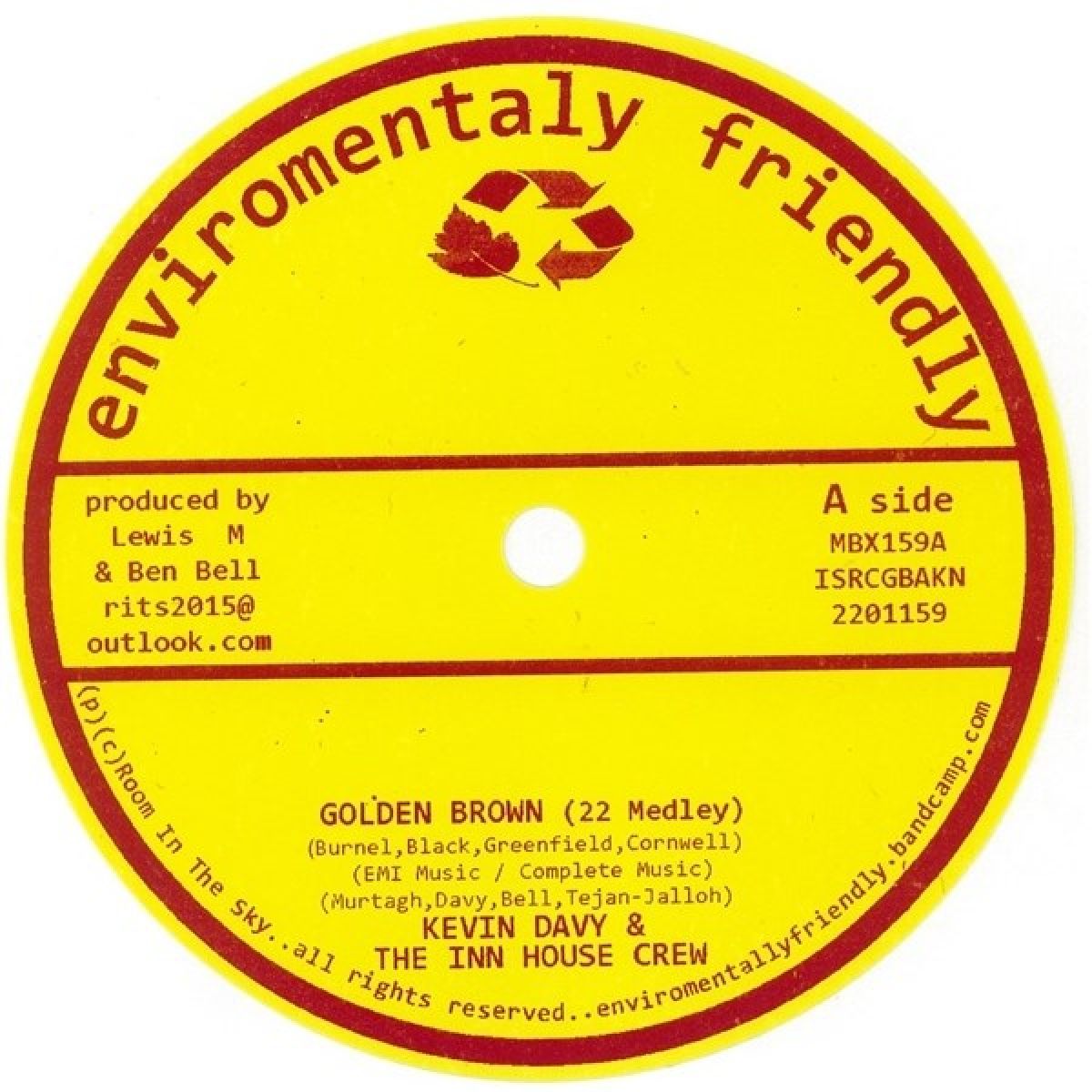 Afbeelding van Kevin Davy & The Inn House Crew - Golden Brown (22 Medley) / Piano Rock