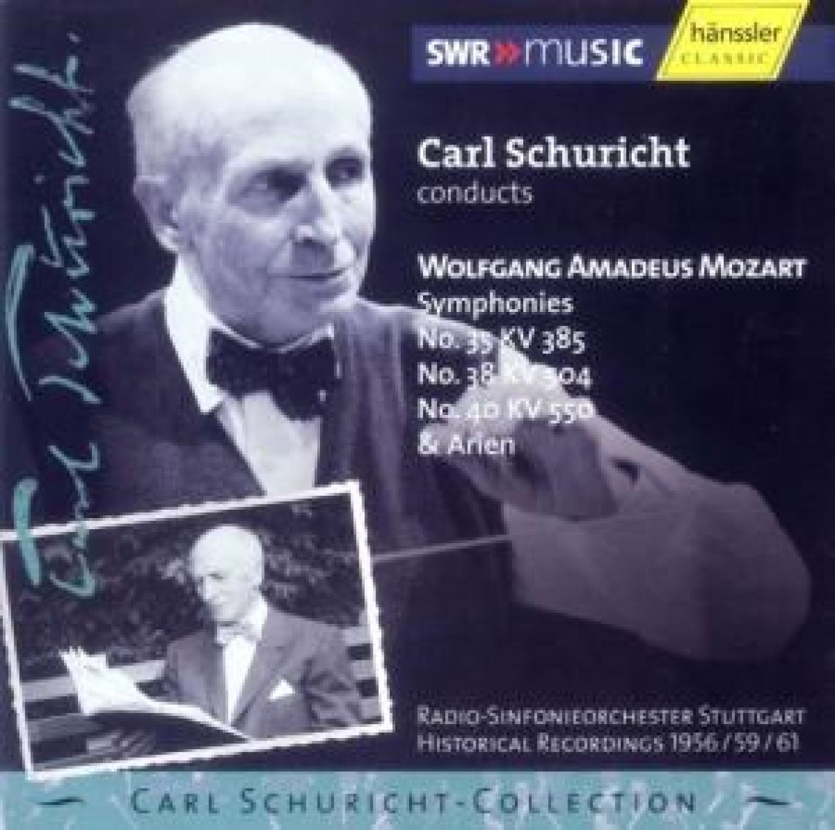 Afbeelding van Radio-Sinfonieorchester Stuttgart, Carl Schuricht - Mozart: Symphonies Nos.35, 38, 40 & arien