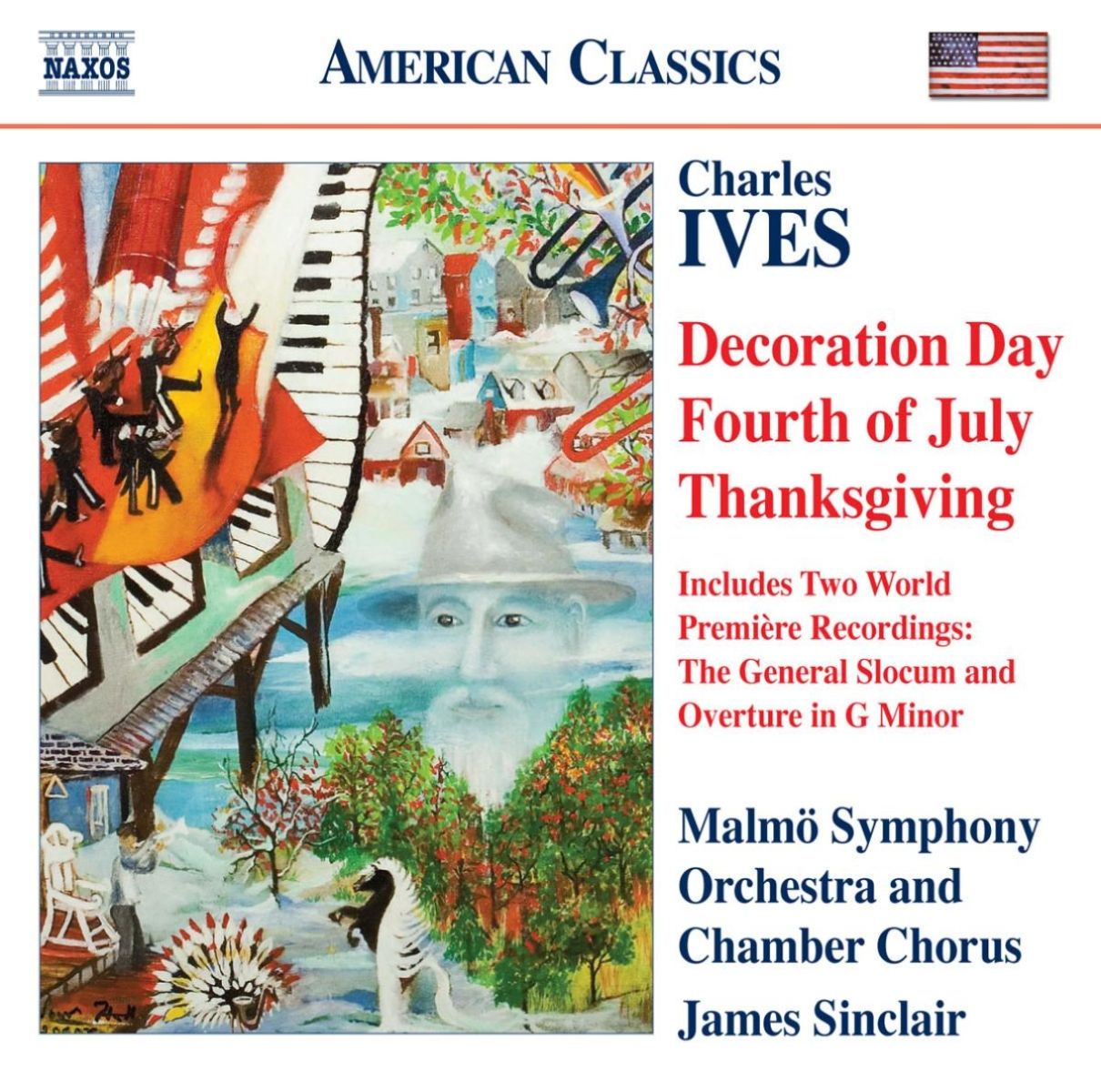 Afbeelding van Malmö Symphony Orchestra & Chamber Choir, James Sinclair - Charles Ives: Decoration Day | Fourth Of July | Thanksgiving