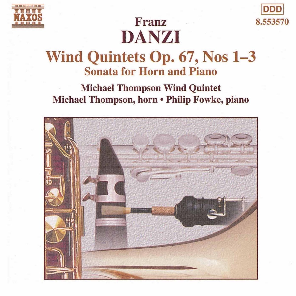 Afbeelding van Michael Thompson Wind Quintet - Danzi: Wind Quintets 2: Op. 67 1-3